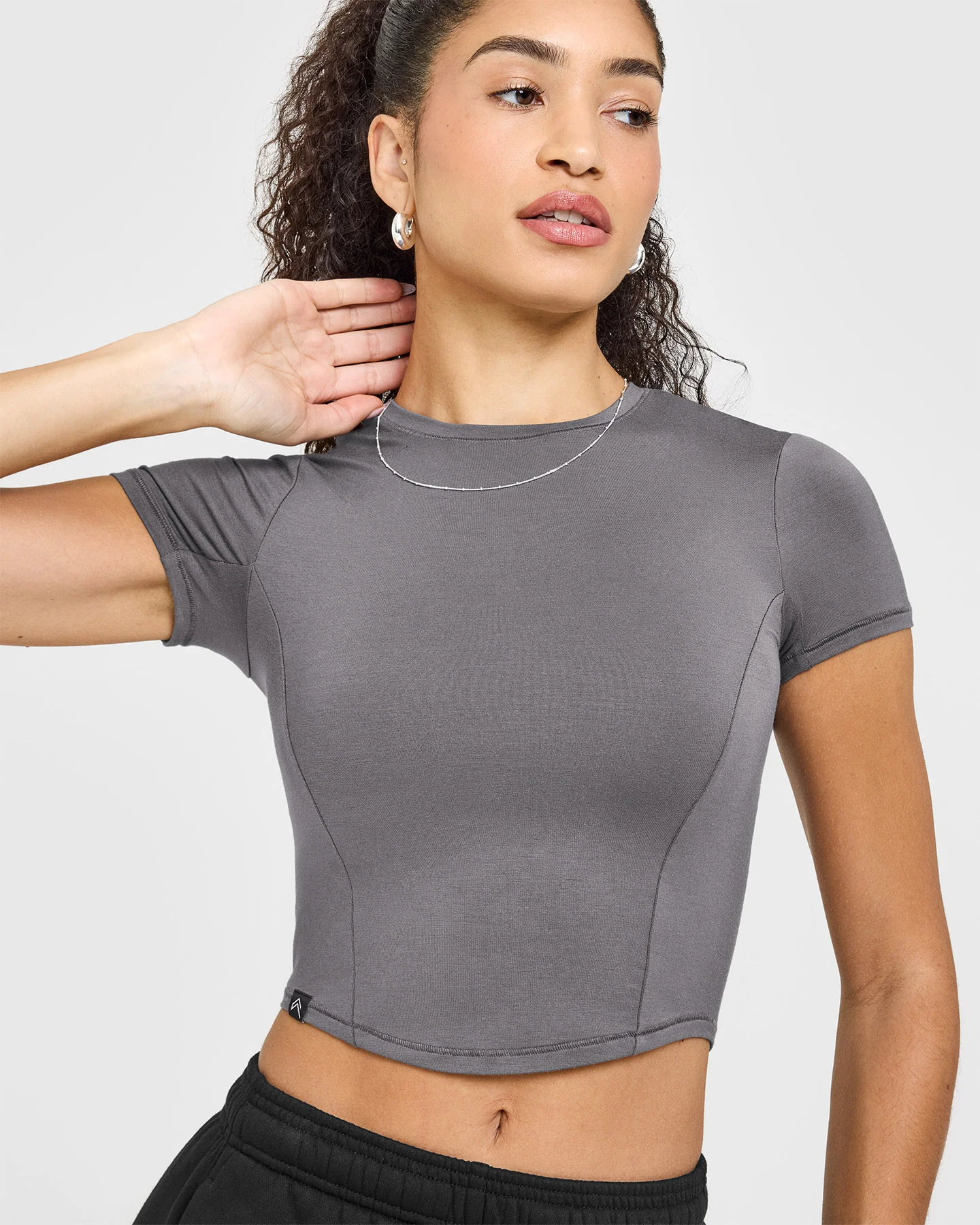 Mellow™ Soft Mid Short Sleeve T-Shirt | Ash Grey - Image 5