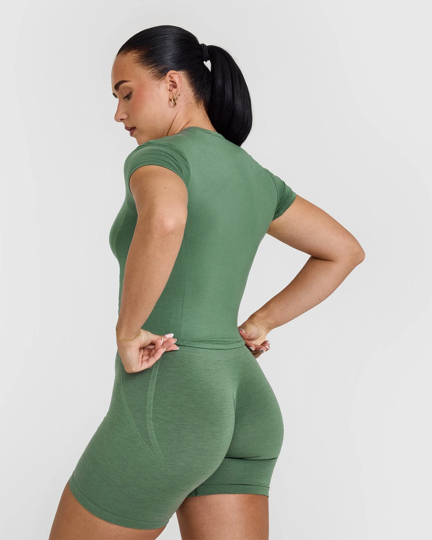 Mellow™ Soft Mid Short Sleeve T-Shirt | Forest Green - Image 2