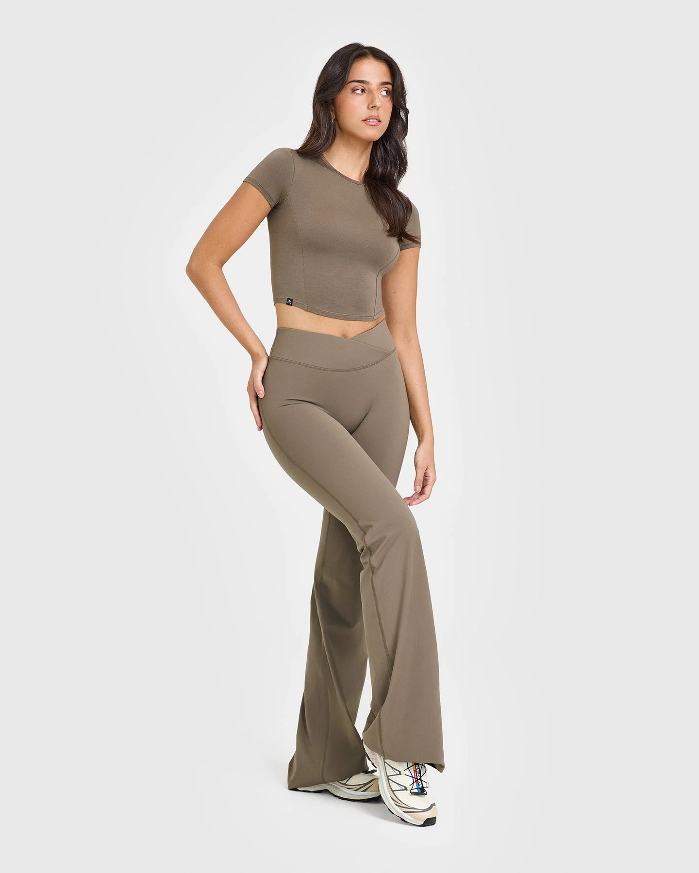 Mellow™ Soft Mid Short Sleeve T-Shirt | Moss Brown - Image 2