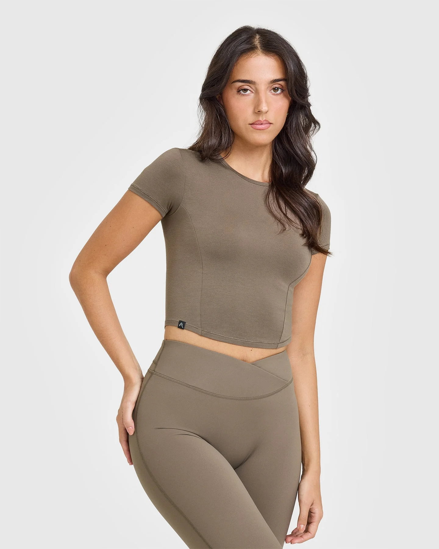 Mellow™ Soft Mid Short Sleeve T-Shirt | Moss Brown - Image 3