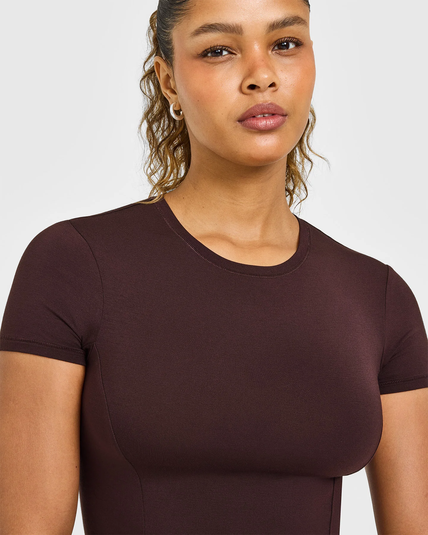 Mellow™ Soft Mid Short Sleeve T-Shirt | Plum Brown - Image 3