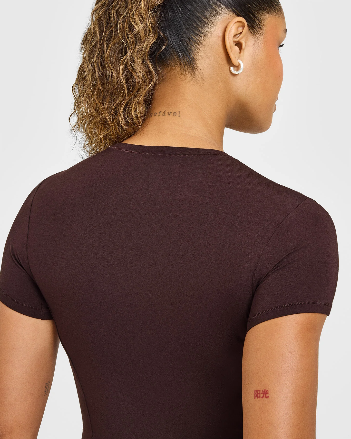 Mellow™ Soft Mid Short Sleeve T-Shirt | Plum Brown - Image 6