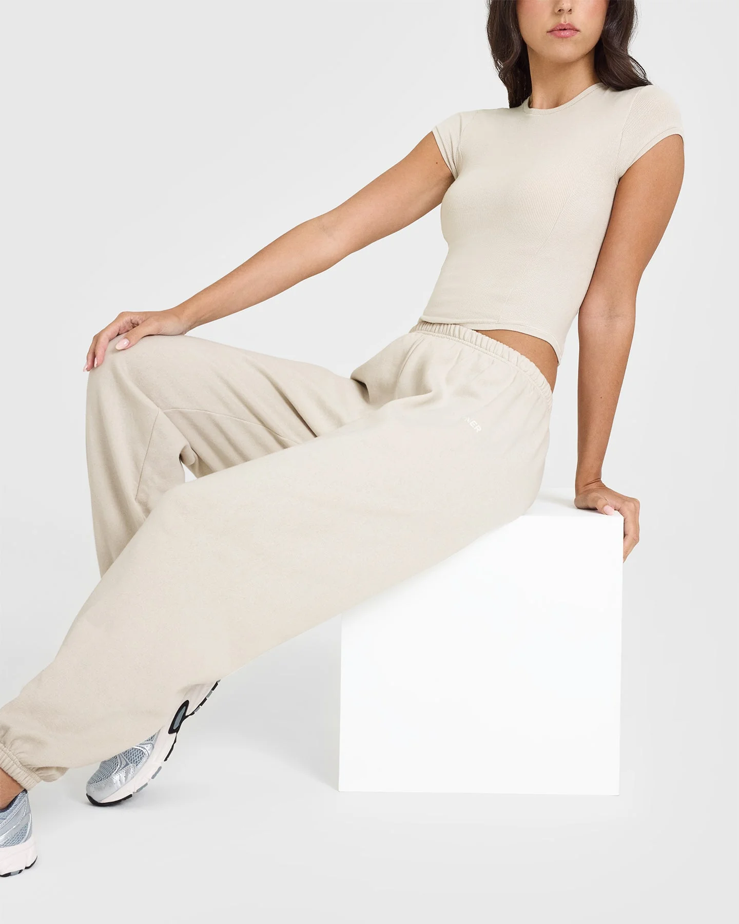 Mid Weight Joggers | Sand - Image 6