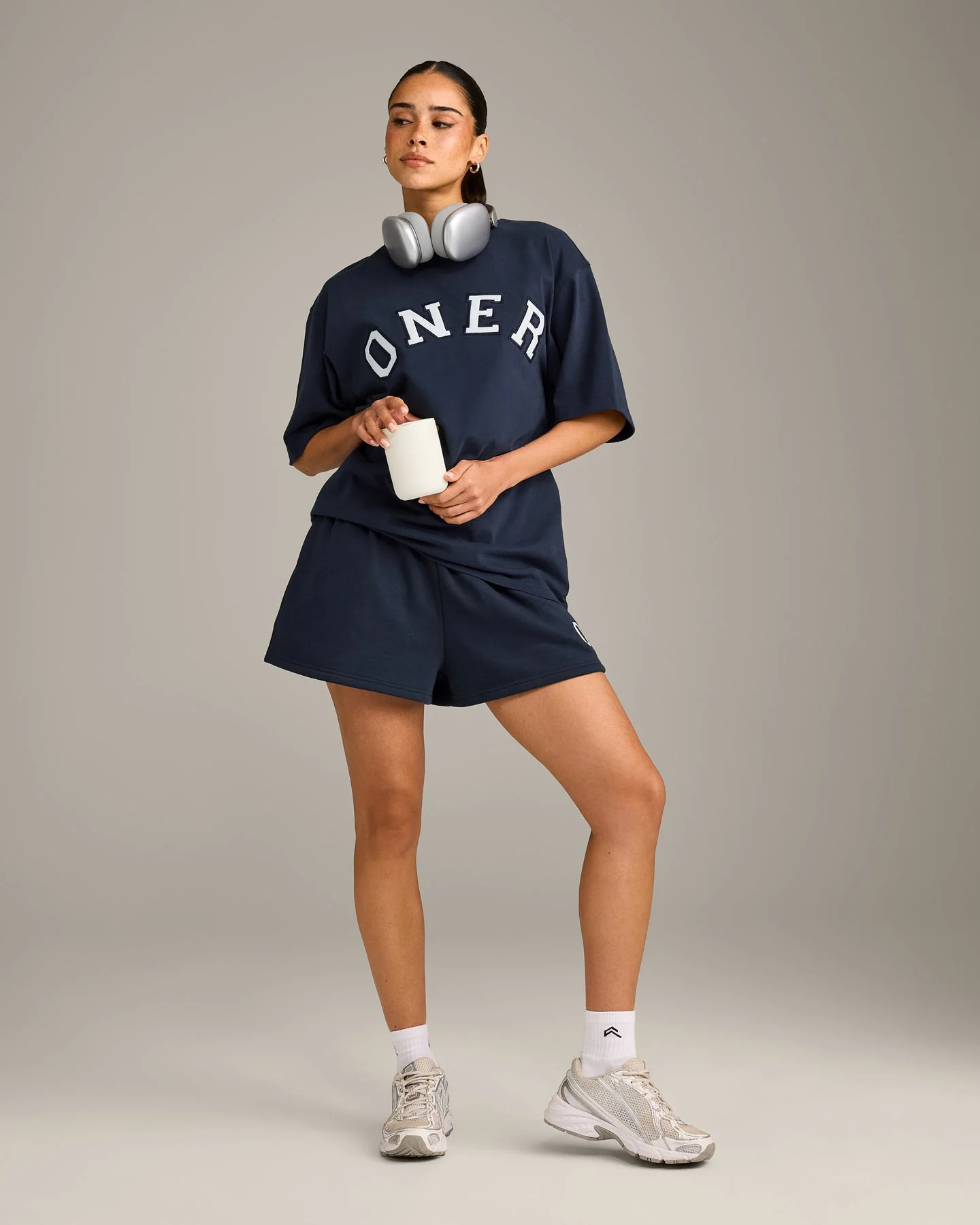 Oversized Girlfriend Washed T-Shirt | True Blue - Image 3