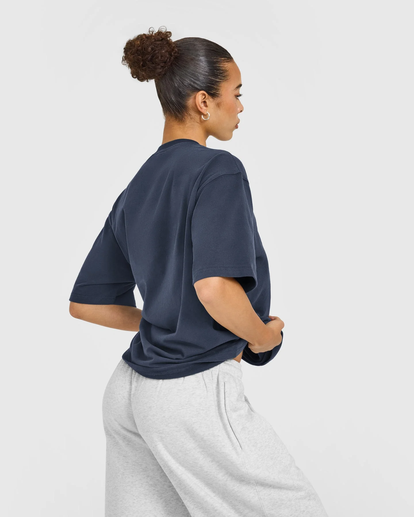 Oversized Oner Girlfriend Washed T-Shirt | True Blue - Image 4