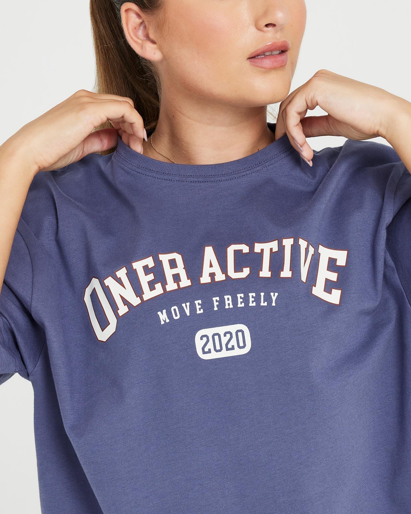 Oversized Short Sleeve Club Tee | Slate Blue - Image 5