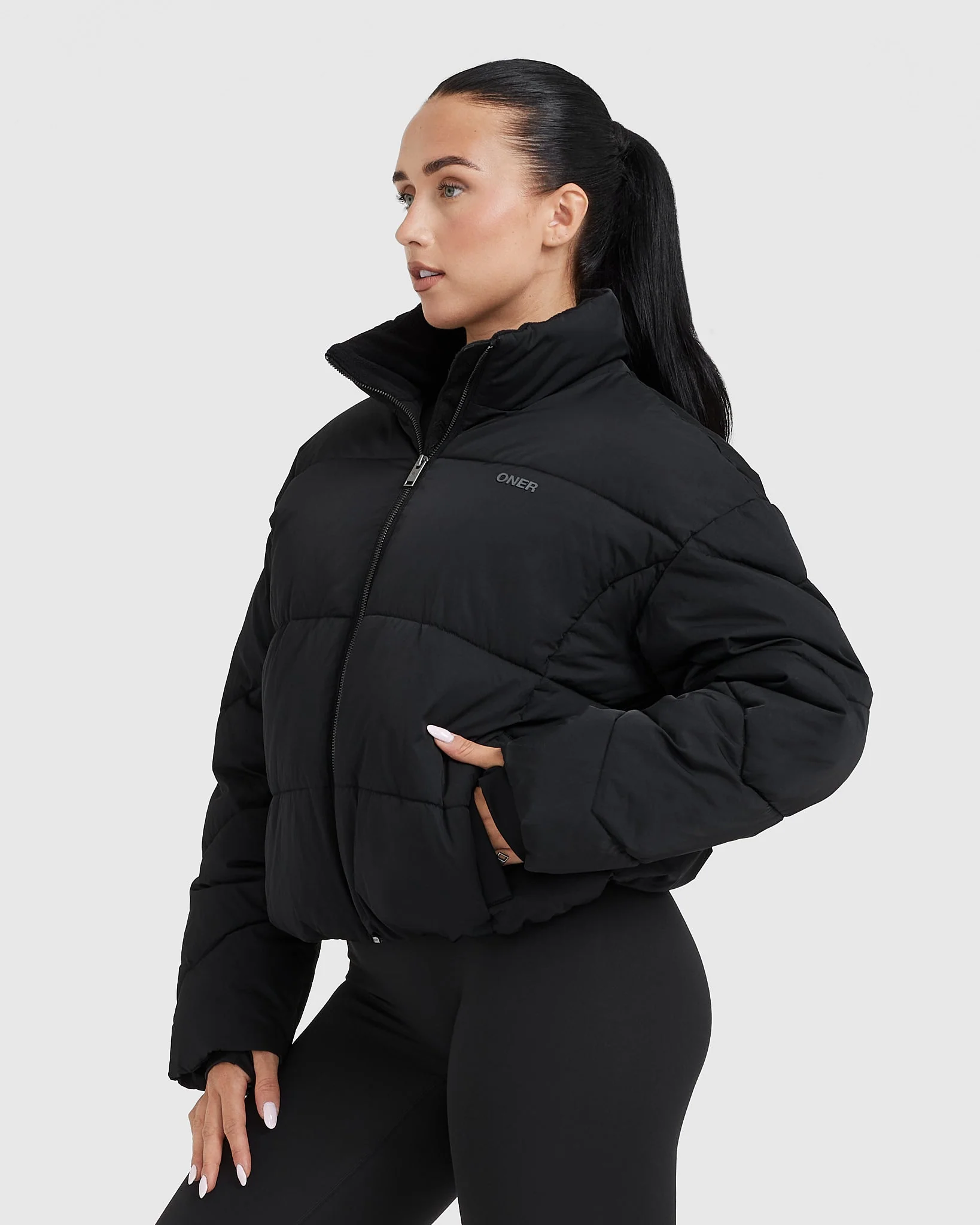Puffer Jacket | Black - Image 3