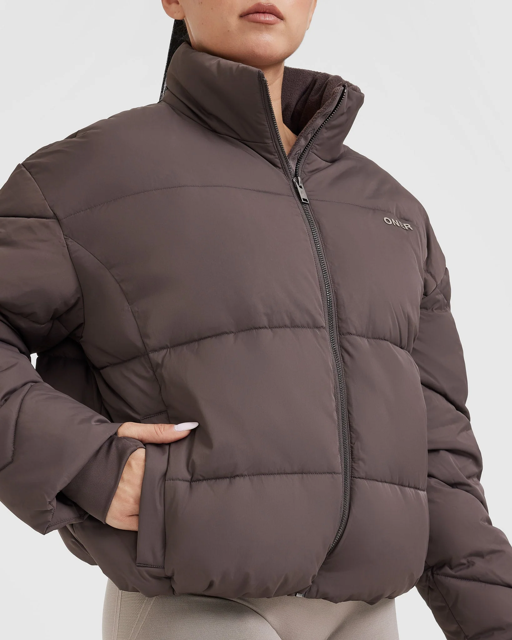 Puffer Jacket | Deep Mauve - Image 4