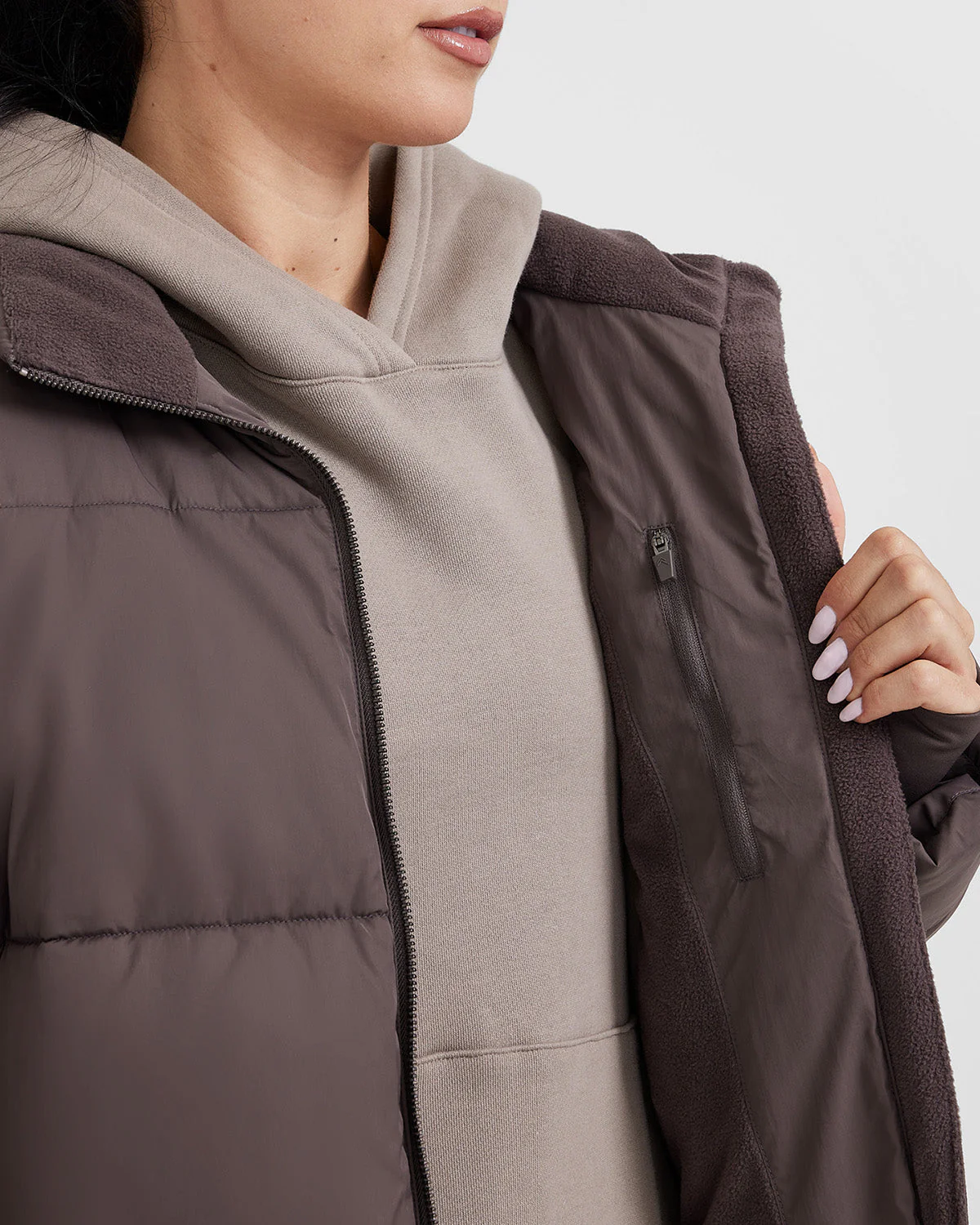 Puffer Jacket | Deep Mauve - Image 5