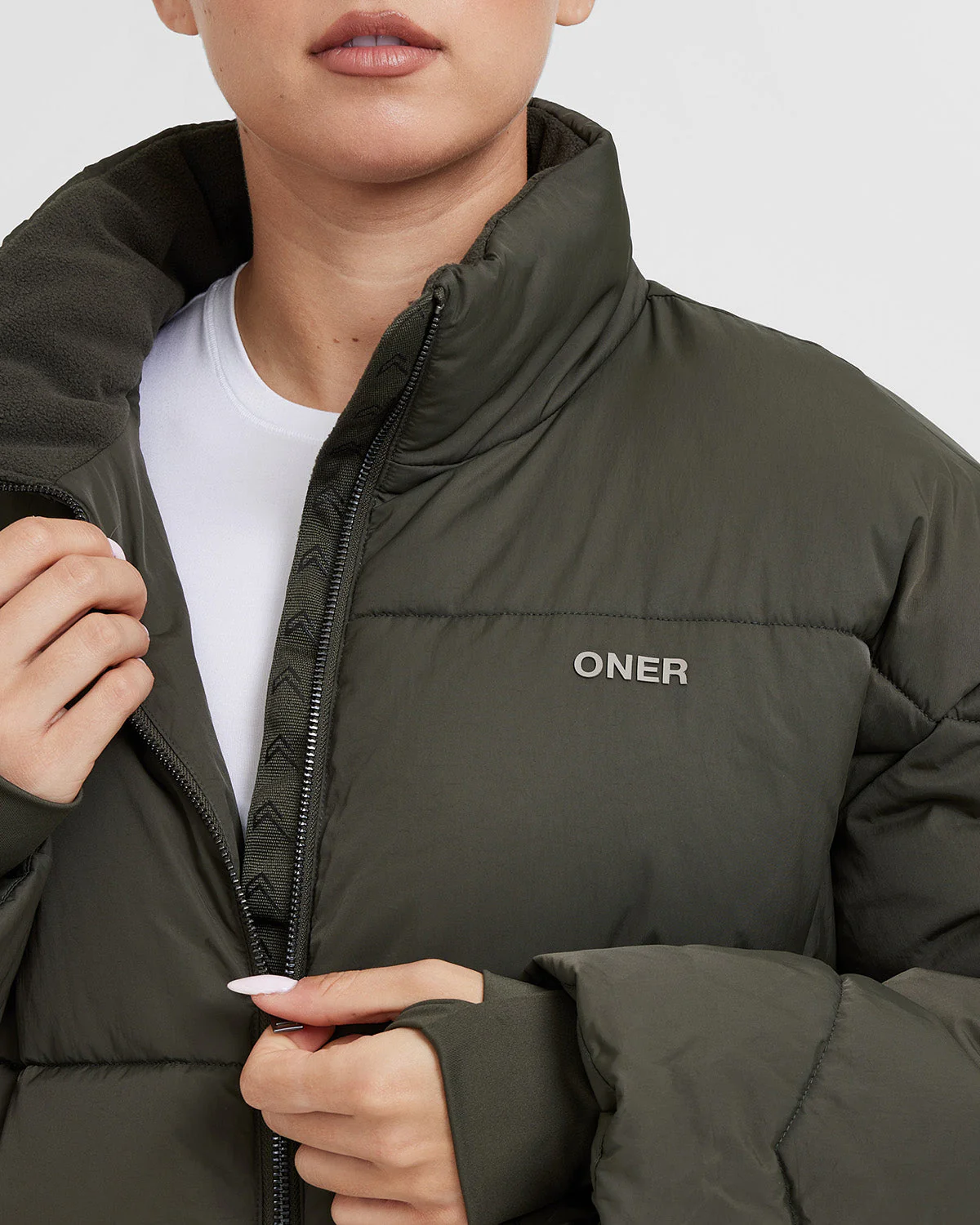 Puffer Jacket | Khaki - Image 5