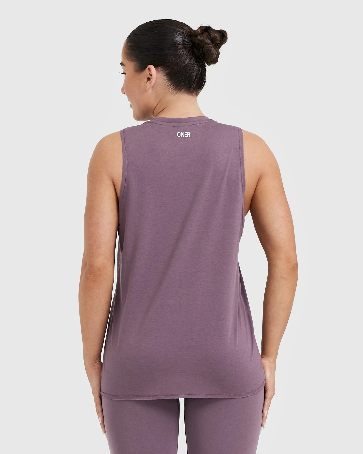 Raising The Bar Graphic Unisex Muscle Vest | Vintage Purple - Image 2