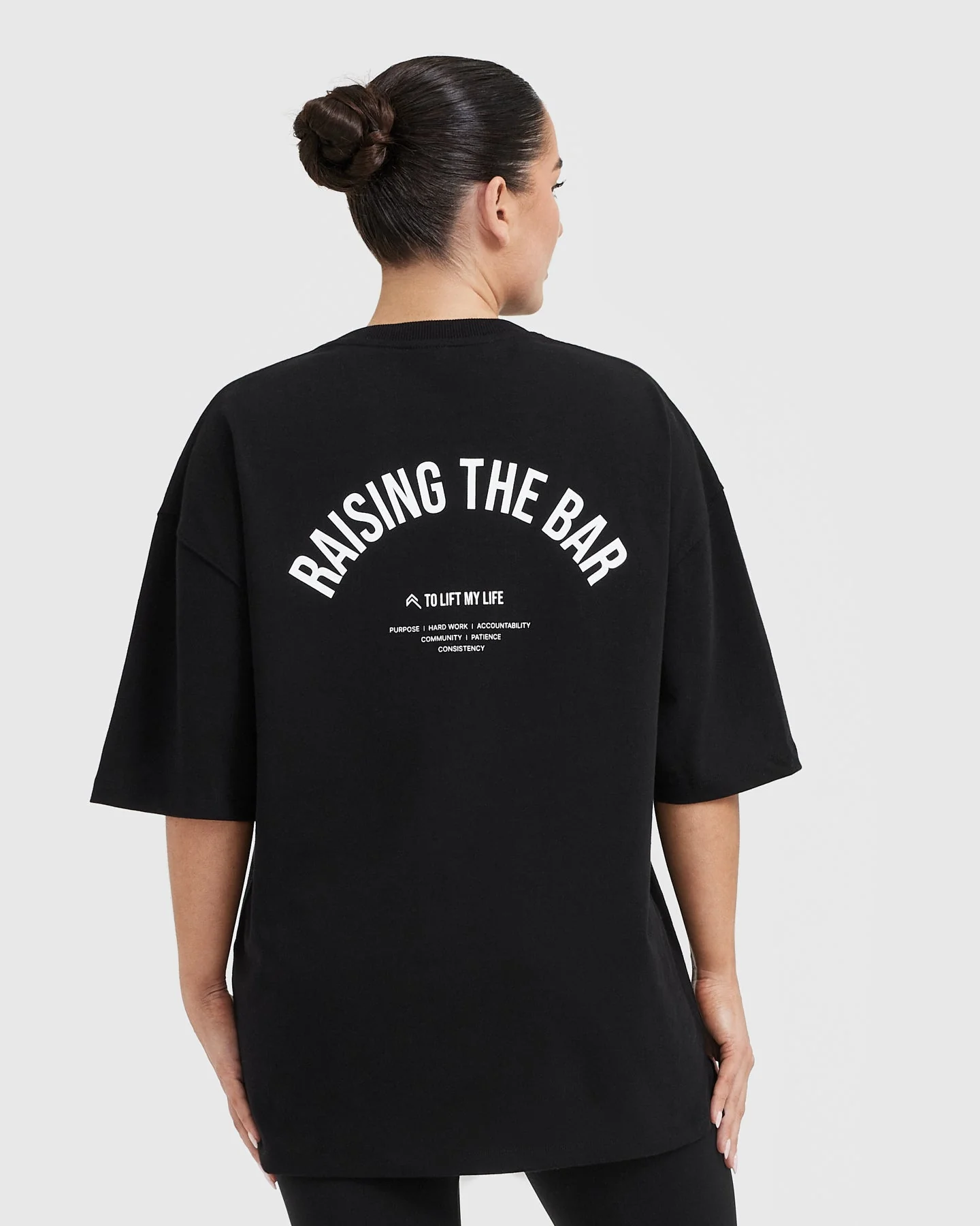 Raising The Bar Graphic Unisex T-Shirt | Black - Image 2