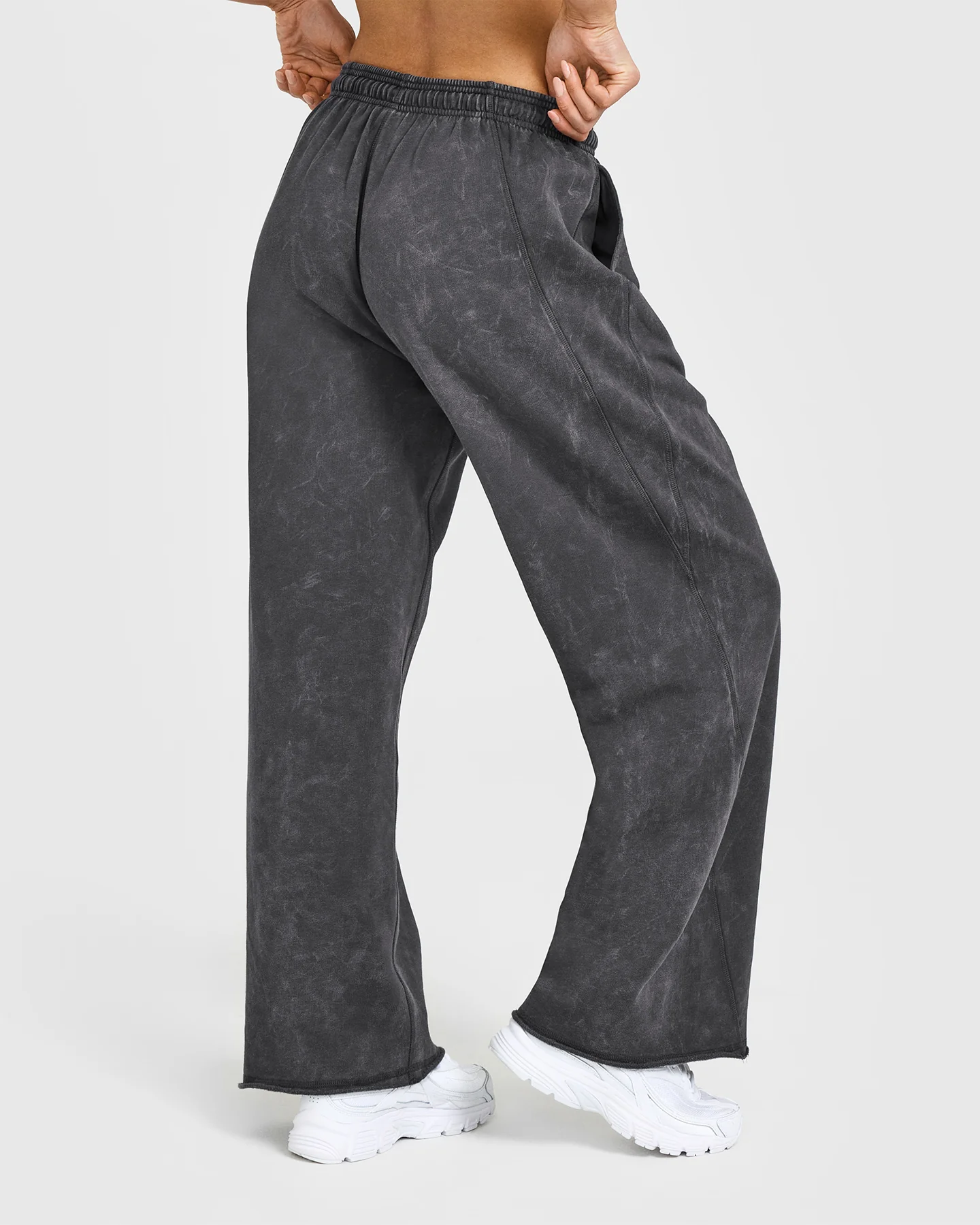 Raw Lounge Wide Leg Joggers | Coal - Image 2