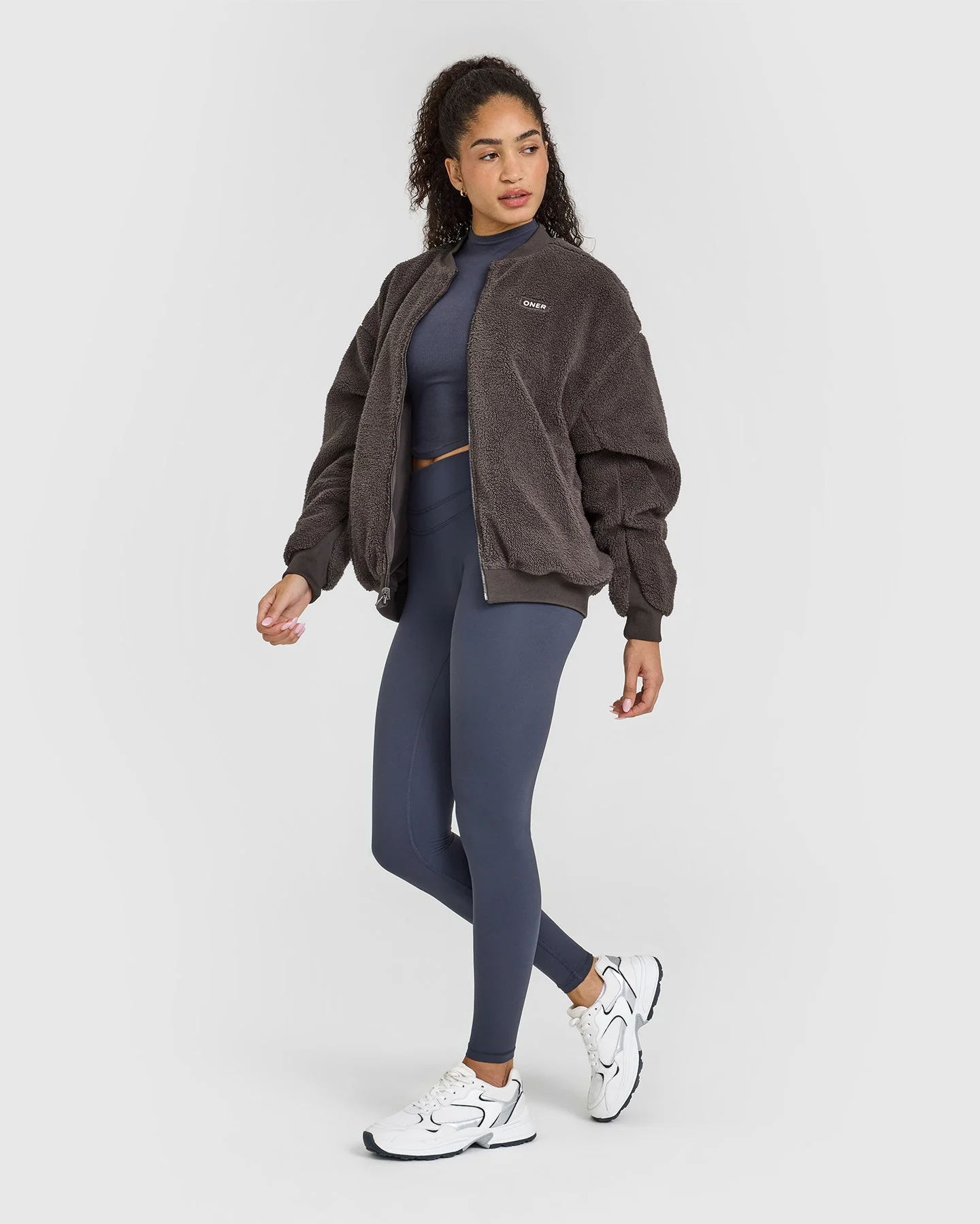 Reversible Bomber Jacket | Truffle Brown - Image 3