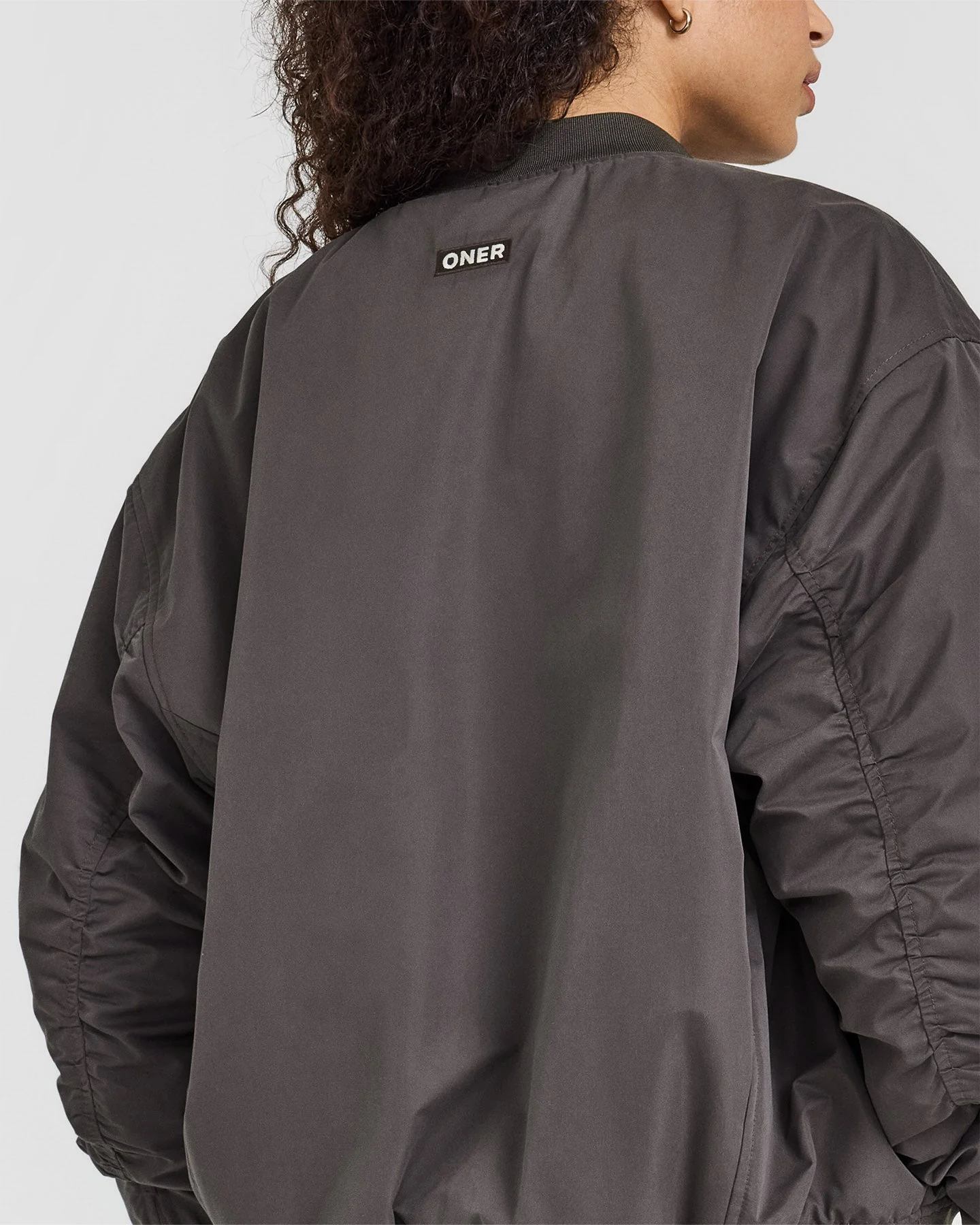 Reversible Bomber Jacket | Truffle Brown - Image 6