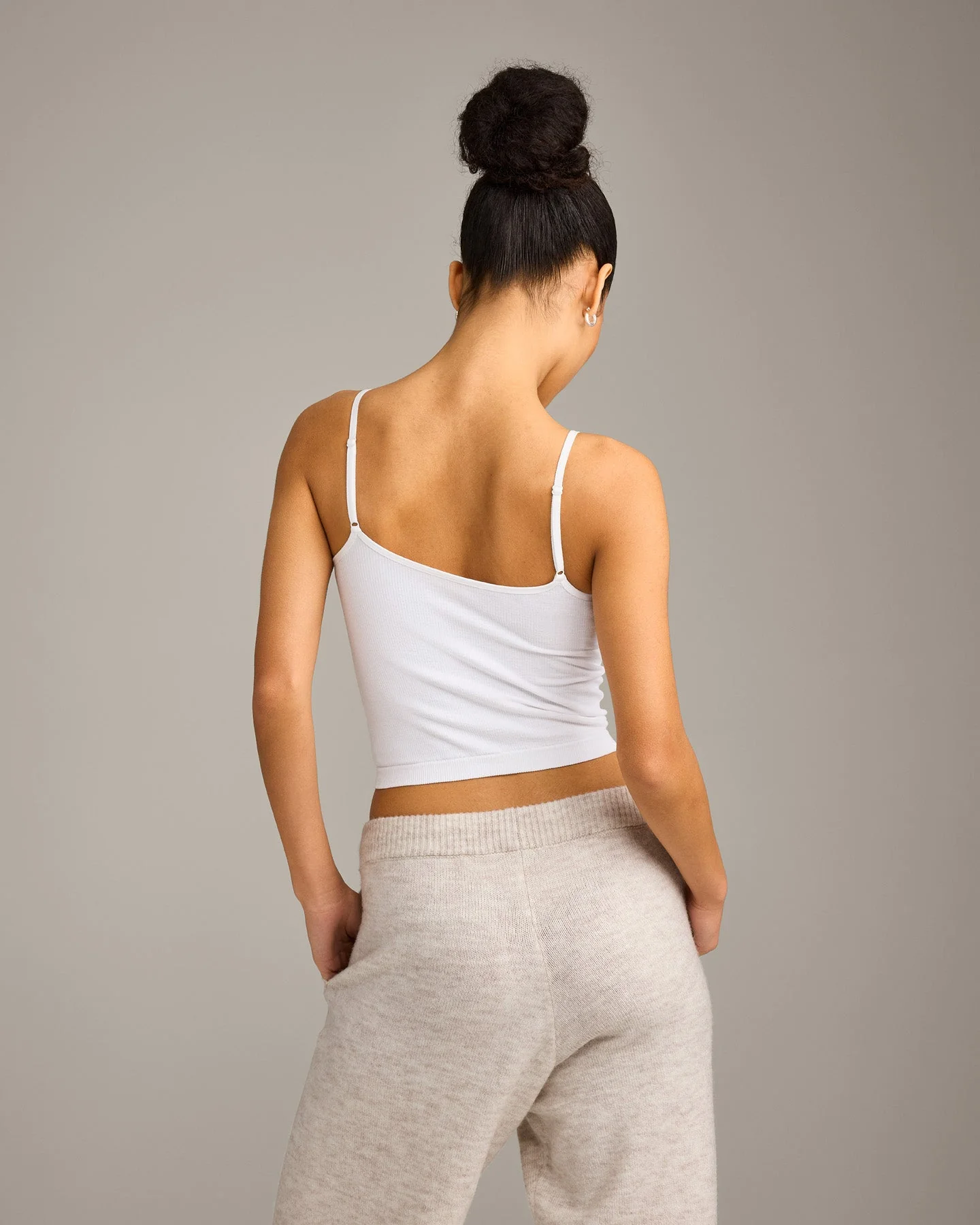 Seamless Strappy Vest | White - Image 5