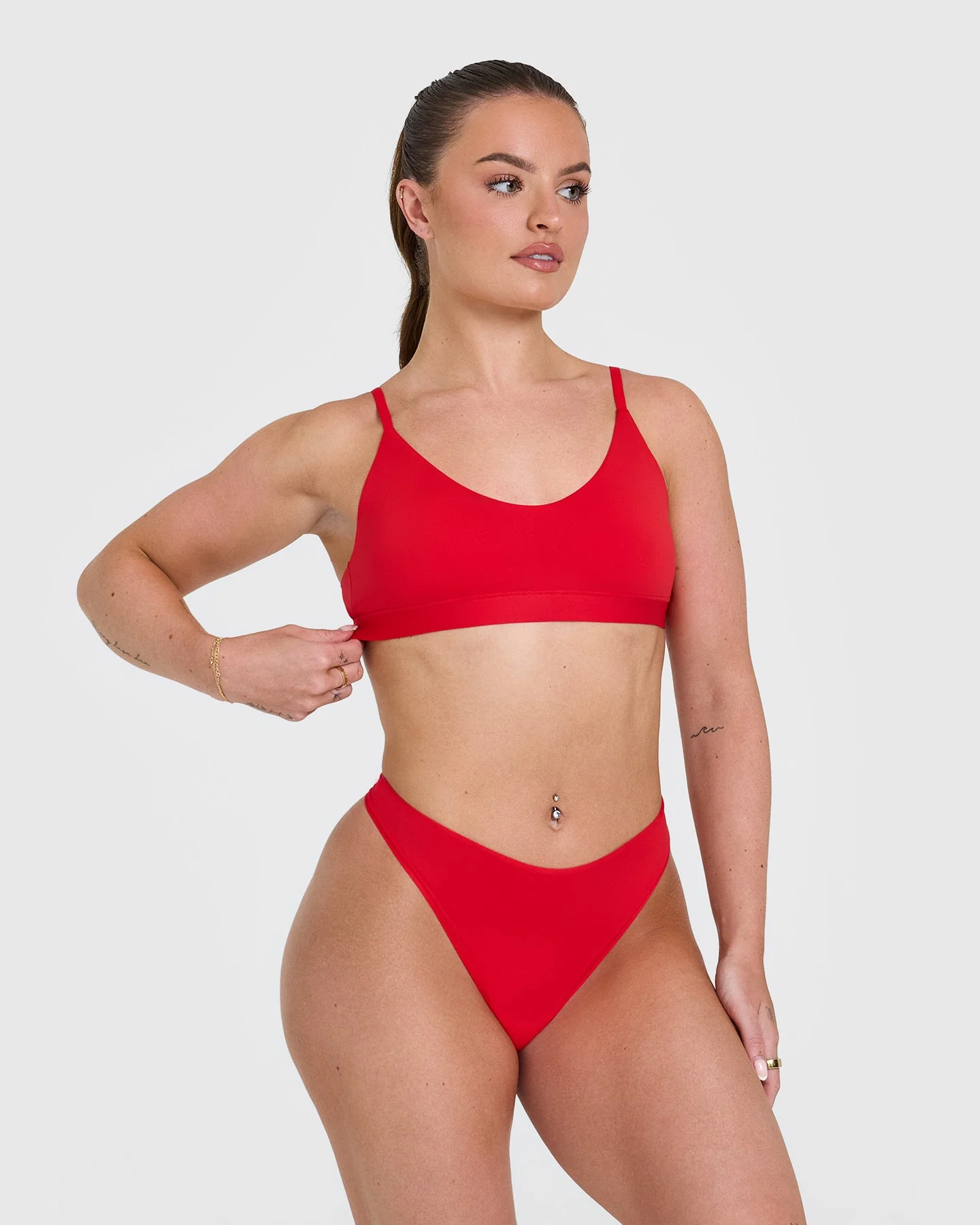 Silhouette Bralette | Muscle Mommy Red