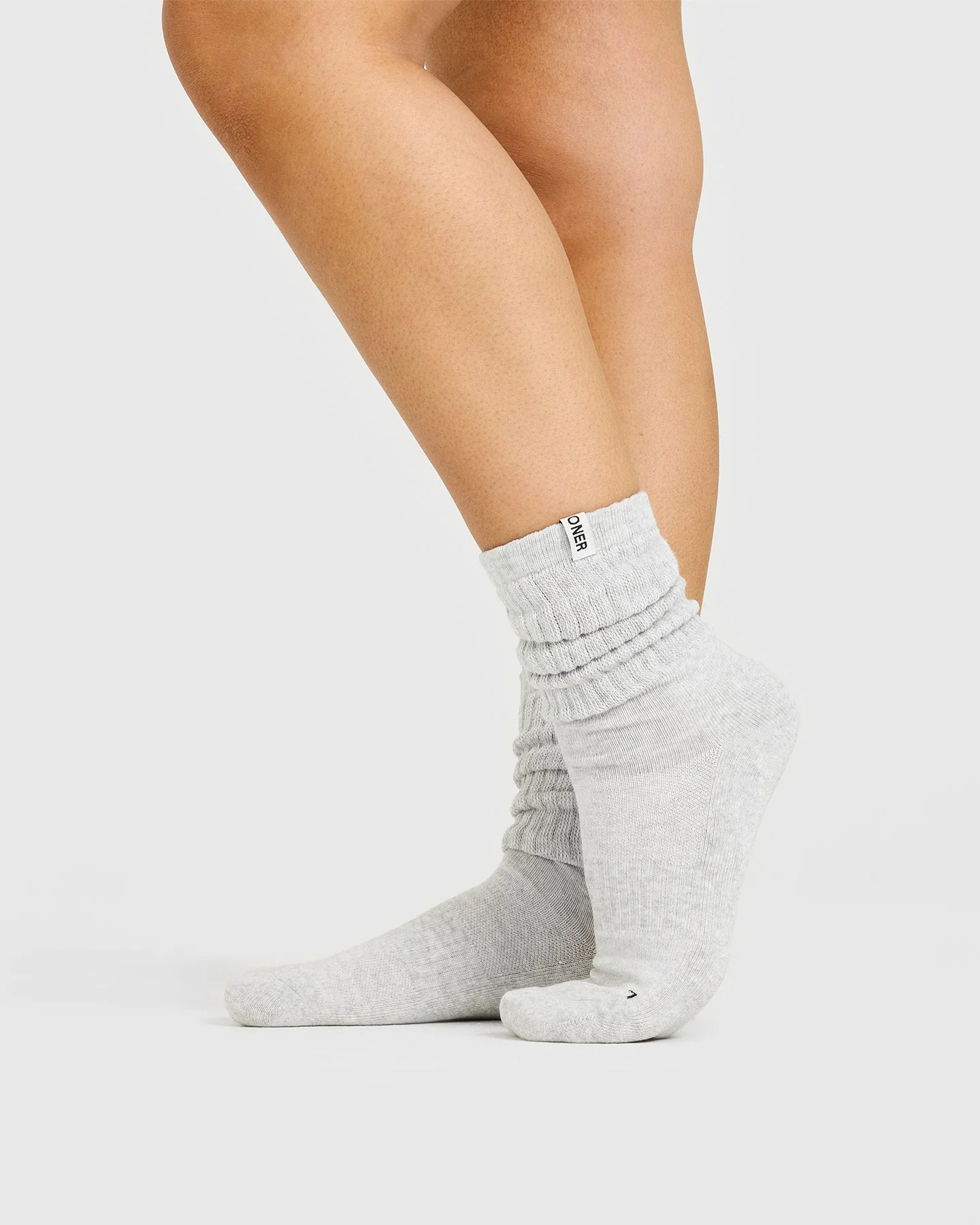 Slouchy Socks 3 Pack | Black/White/Grey Marl - Image 2