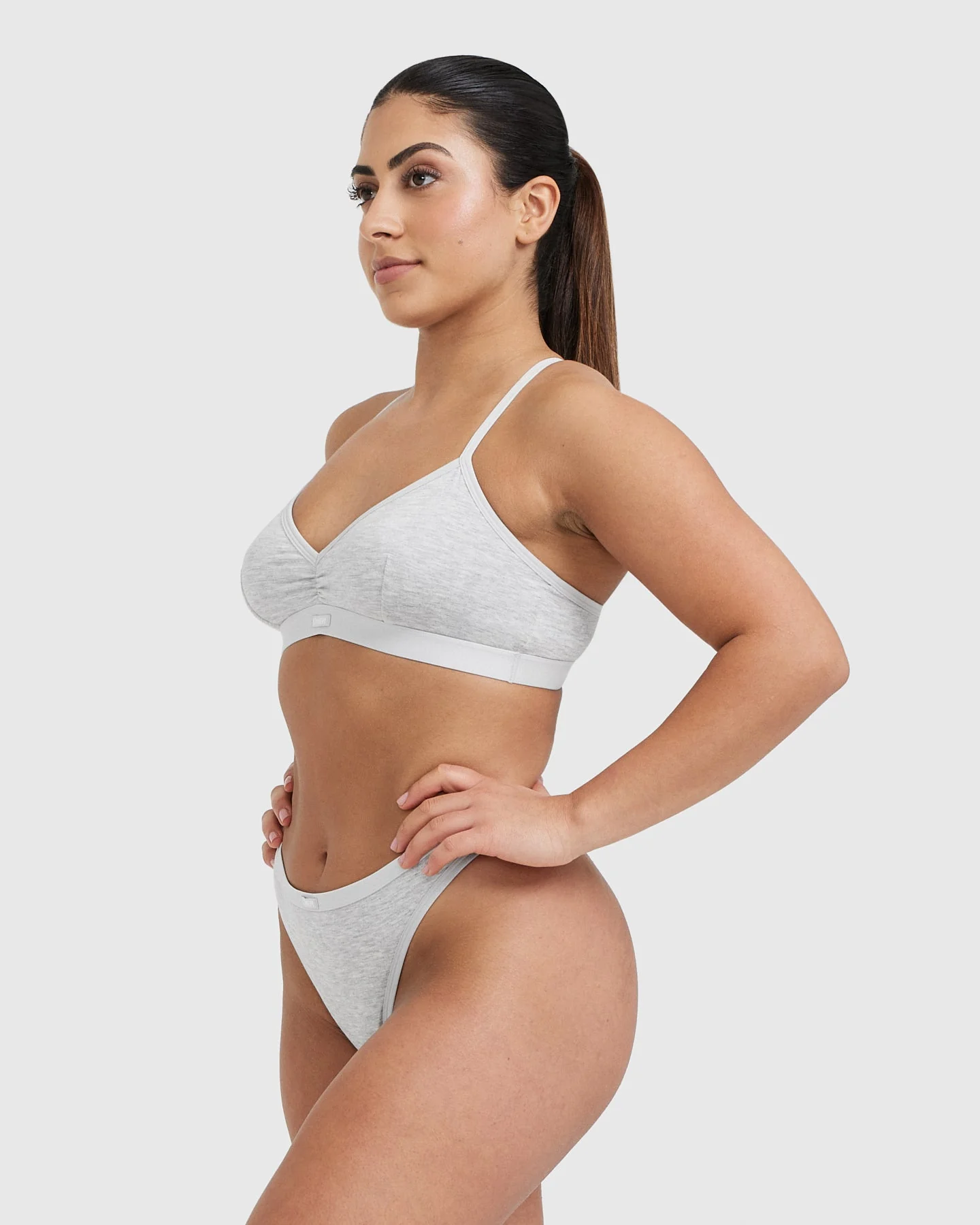 Soft Classic Bralette | Grey Marl - Image 3