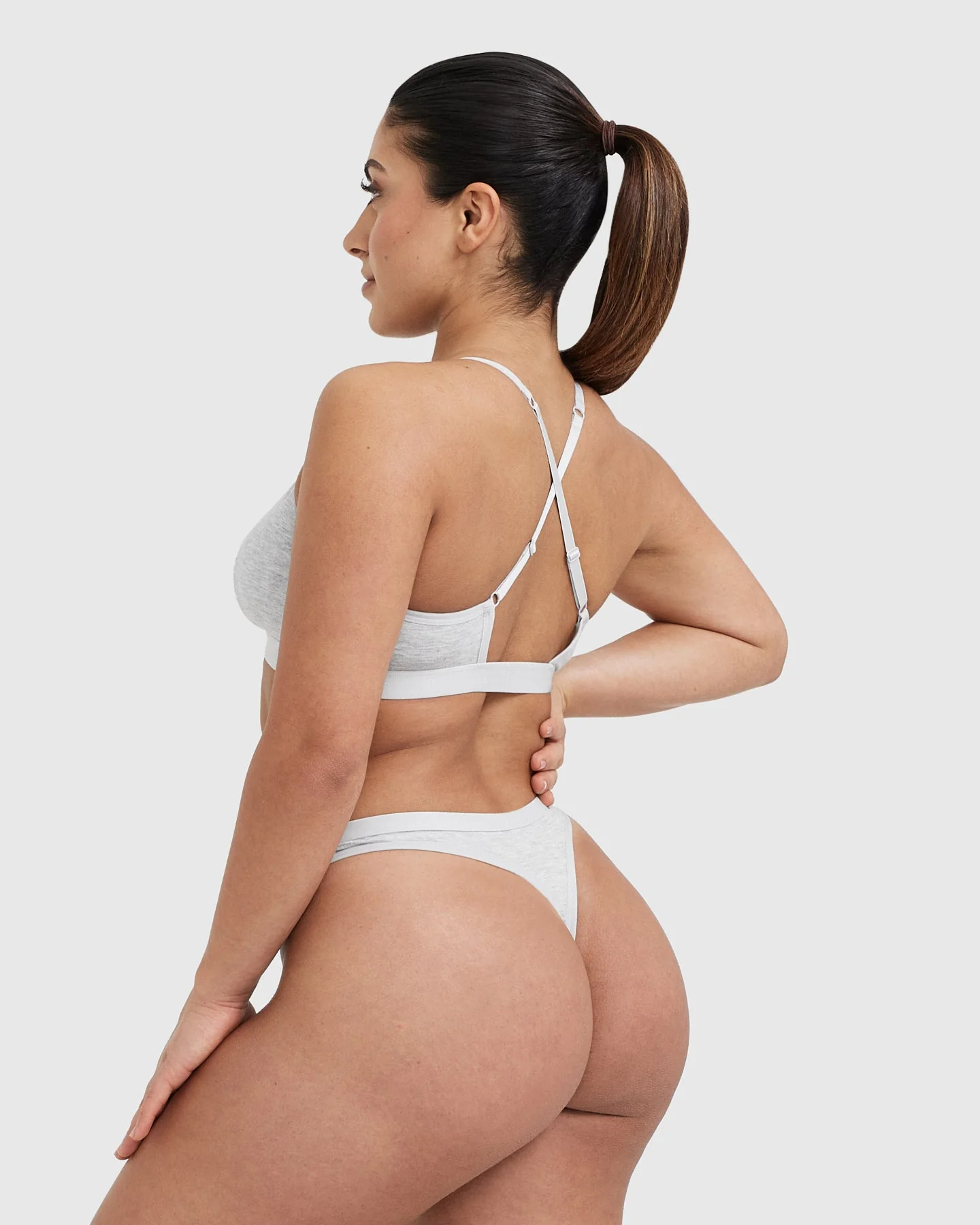 Soft Classic Thong | Grey Marl - Image 2