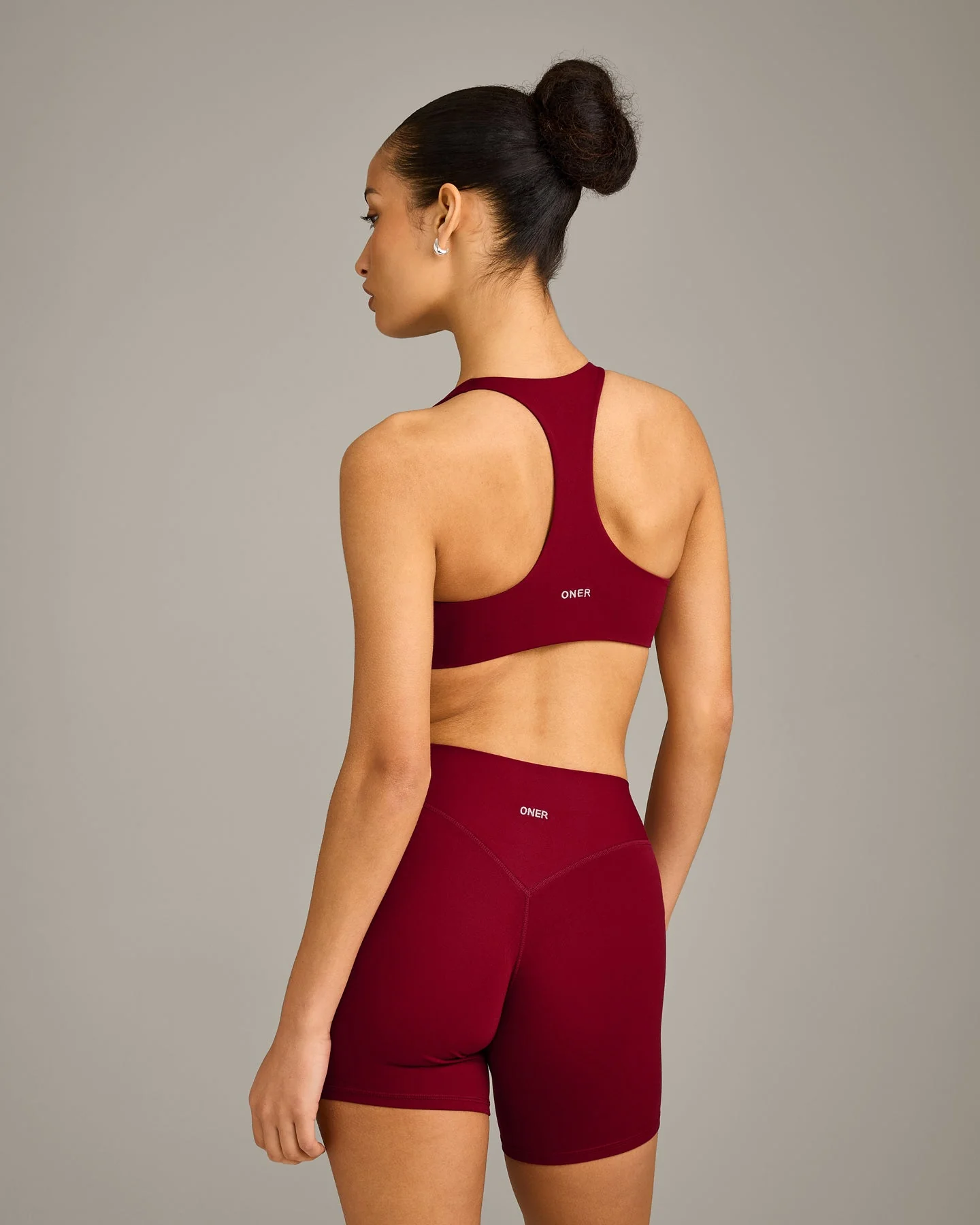 SoftMotion™ Bralette with Grey Logo | Ruby Red - Image 6