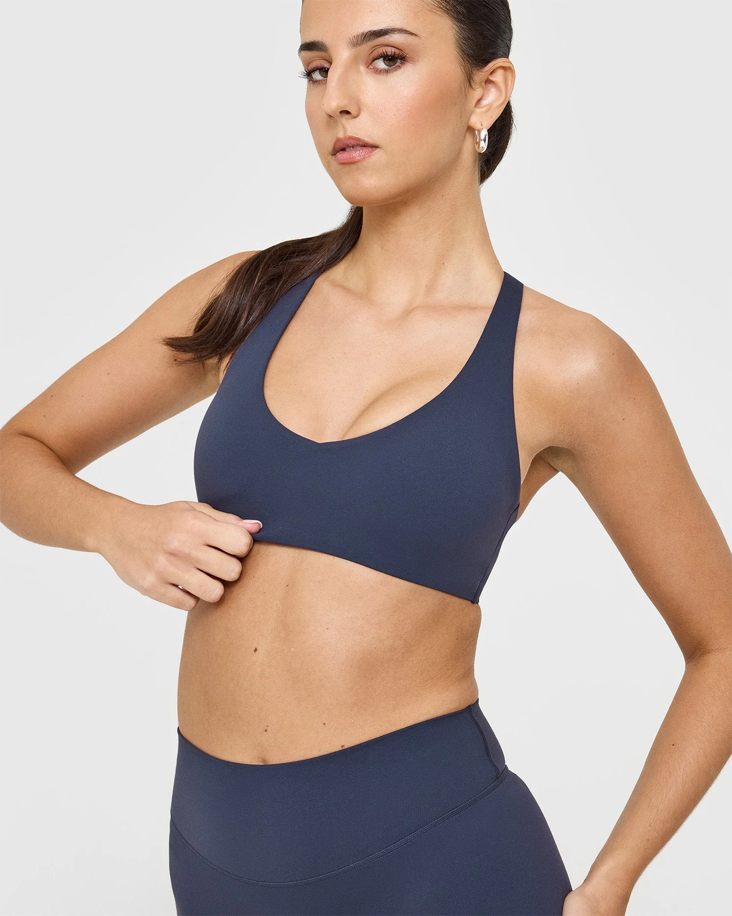SoftMotion™ Bralette with White Logo | True Blue - Image 4