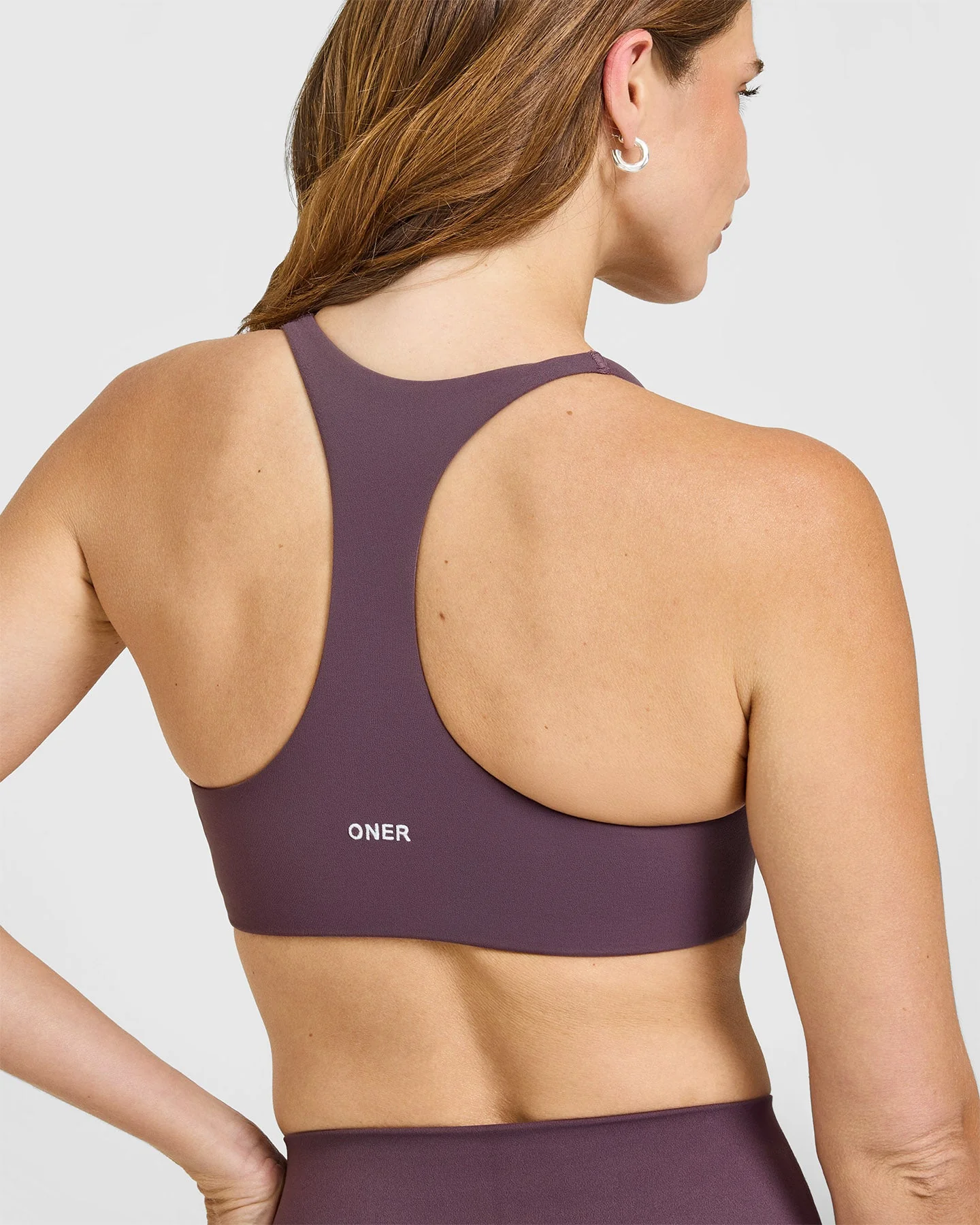 SoftMotion™ Bralette with White Logo | Vintage Purple - Image 4