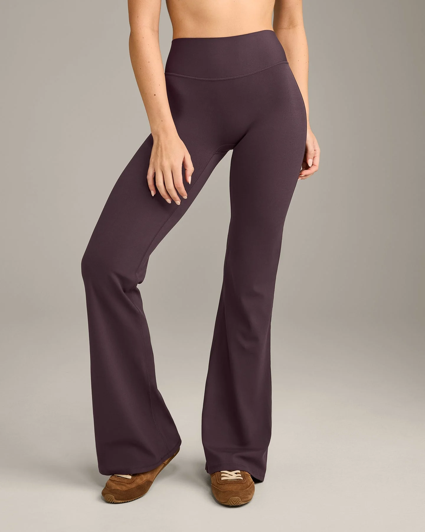 SoftMotion™ Flared Bottoms with Grey Logo | Dark Umber Brown - Image 2