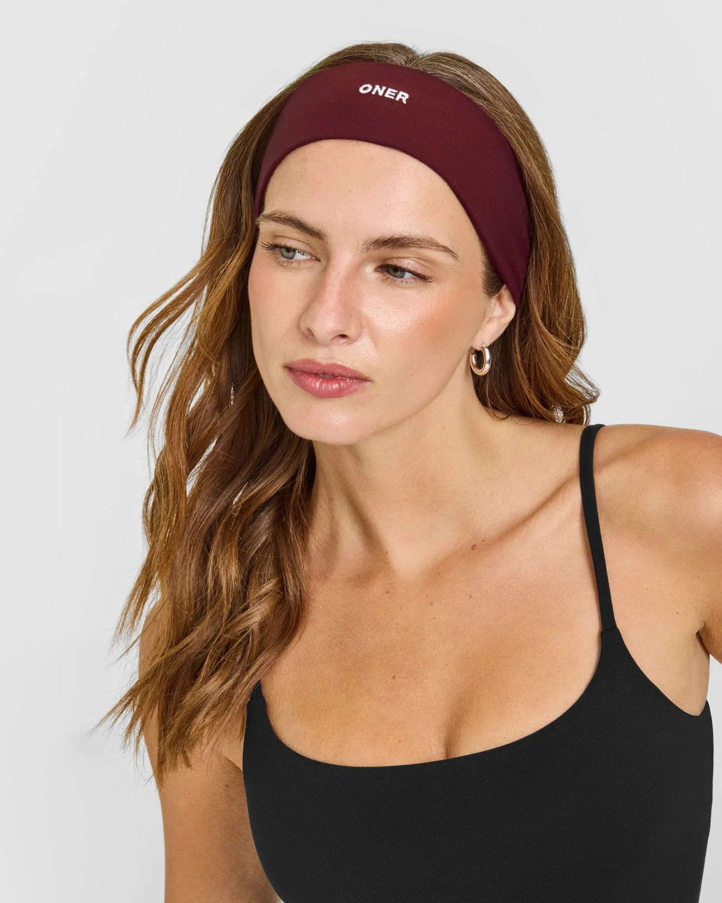 SoftMotion™ Headband with White Logo | Light Rosewood - Image 3