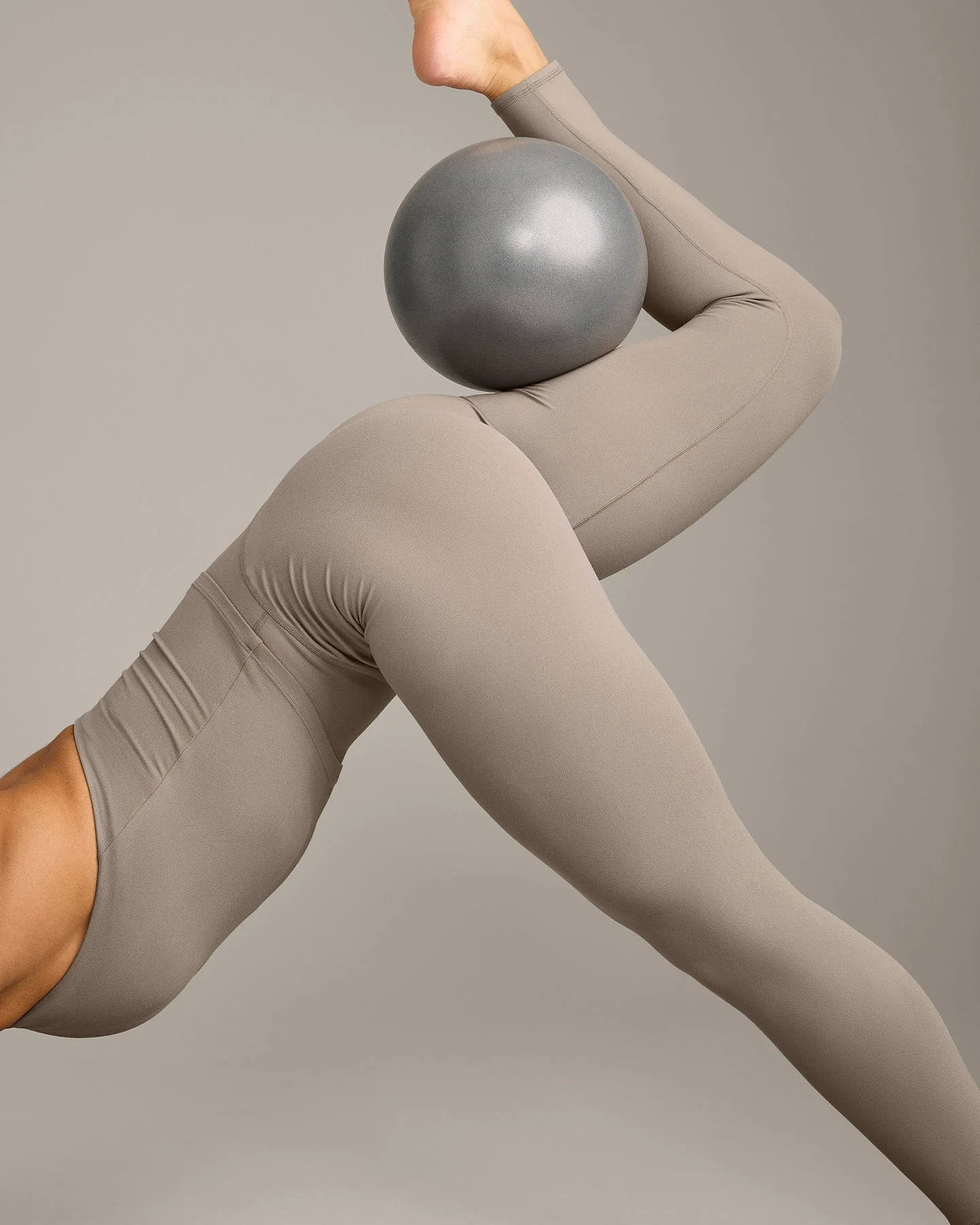 SoftMotion™ High Waisted Leggings with Grey Logo | Minky - Image 5
