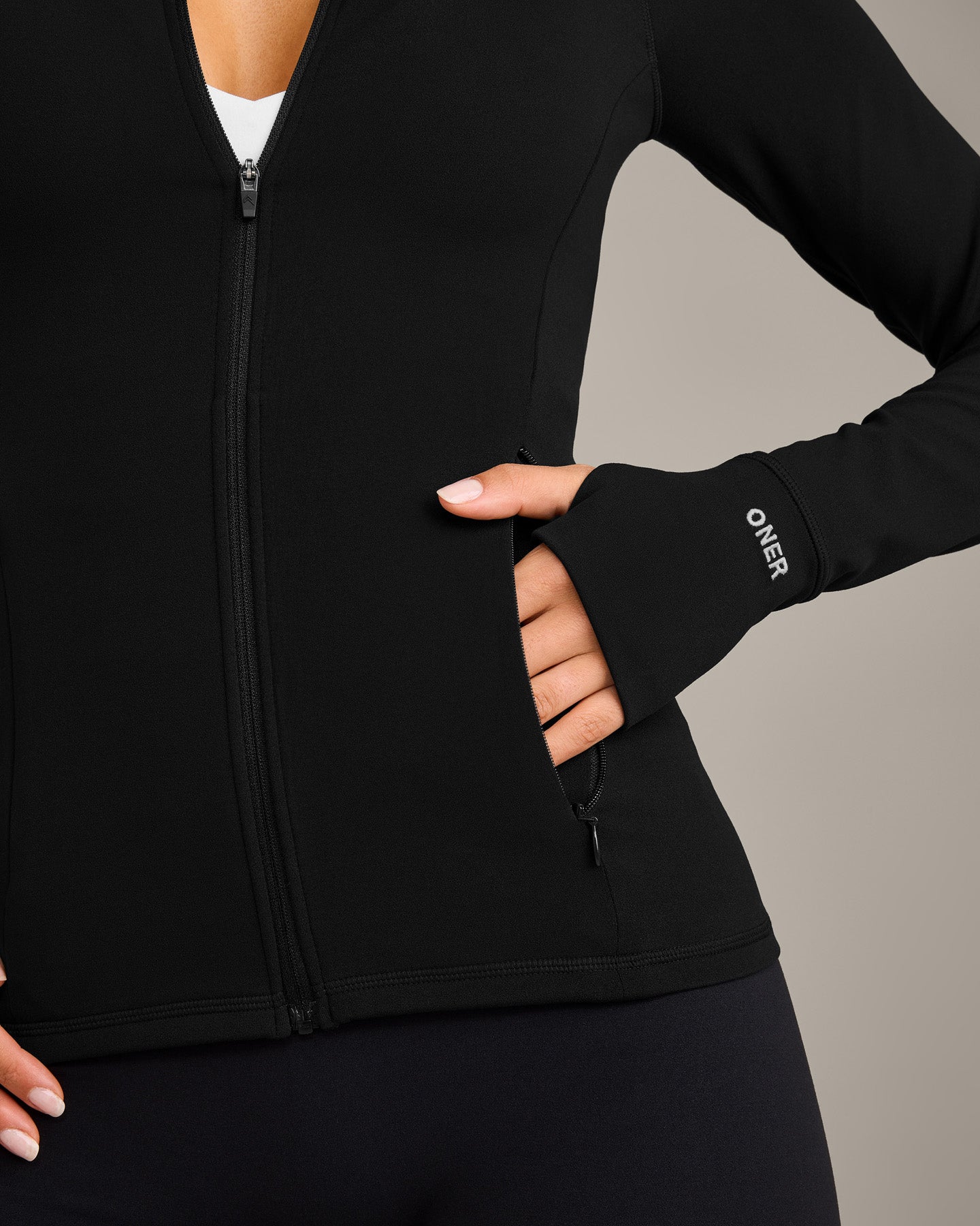 SoftMotion™ Jacket with Grey Logo | Black - Image 4