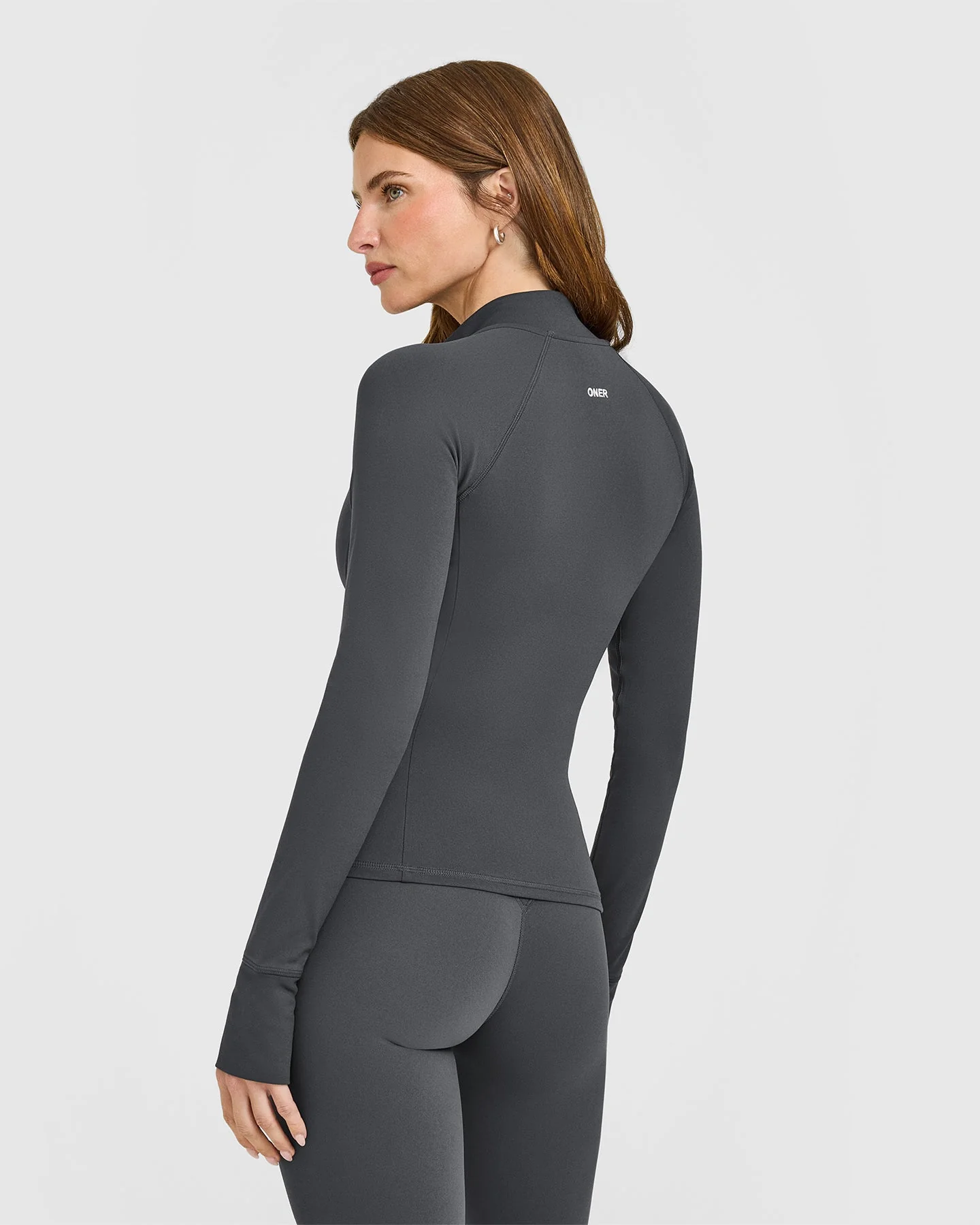 SoftMotion™ Jacket with White Logo | Coal - Image 2