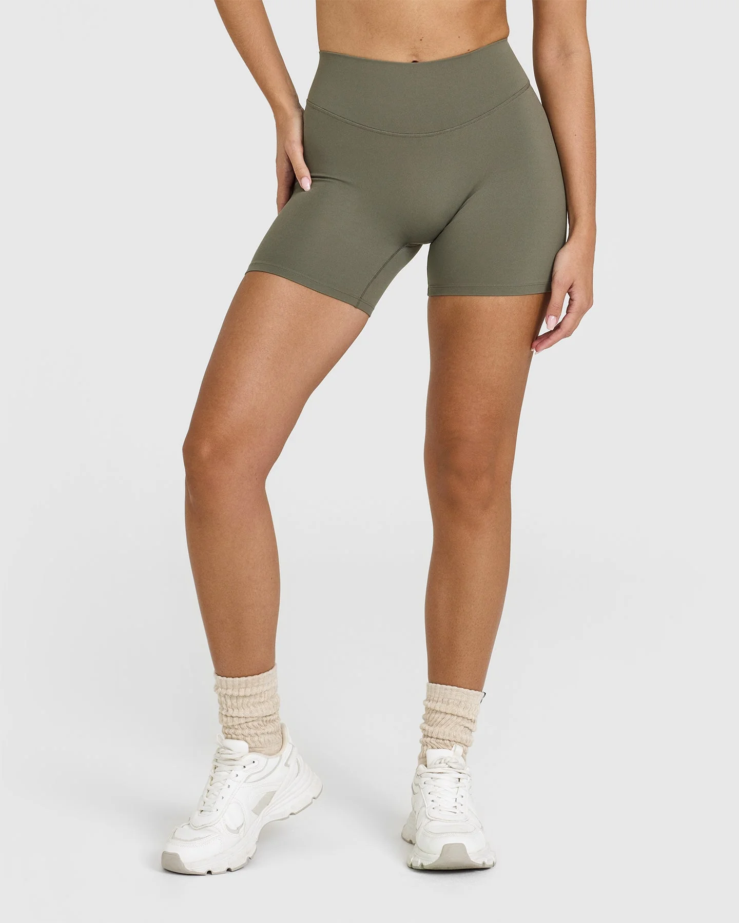 SoftMotion™ Shorts 6" with White Logo | Alpine Green - Image 2
