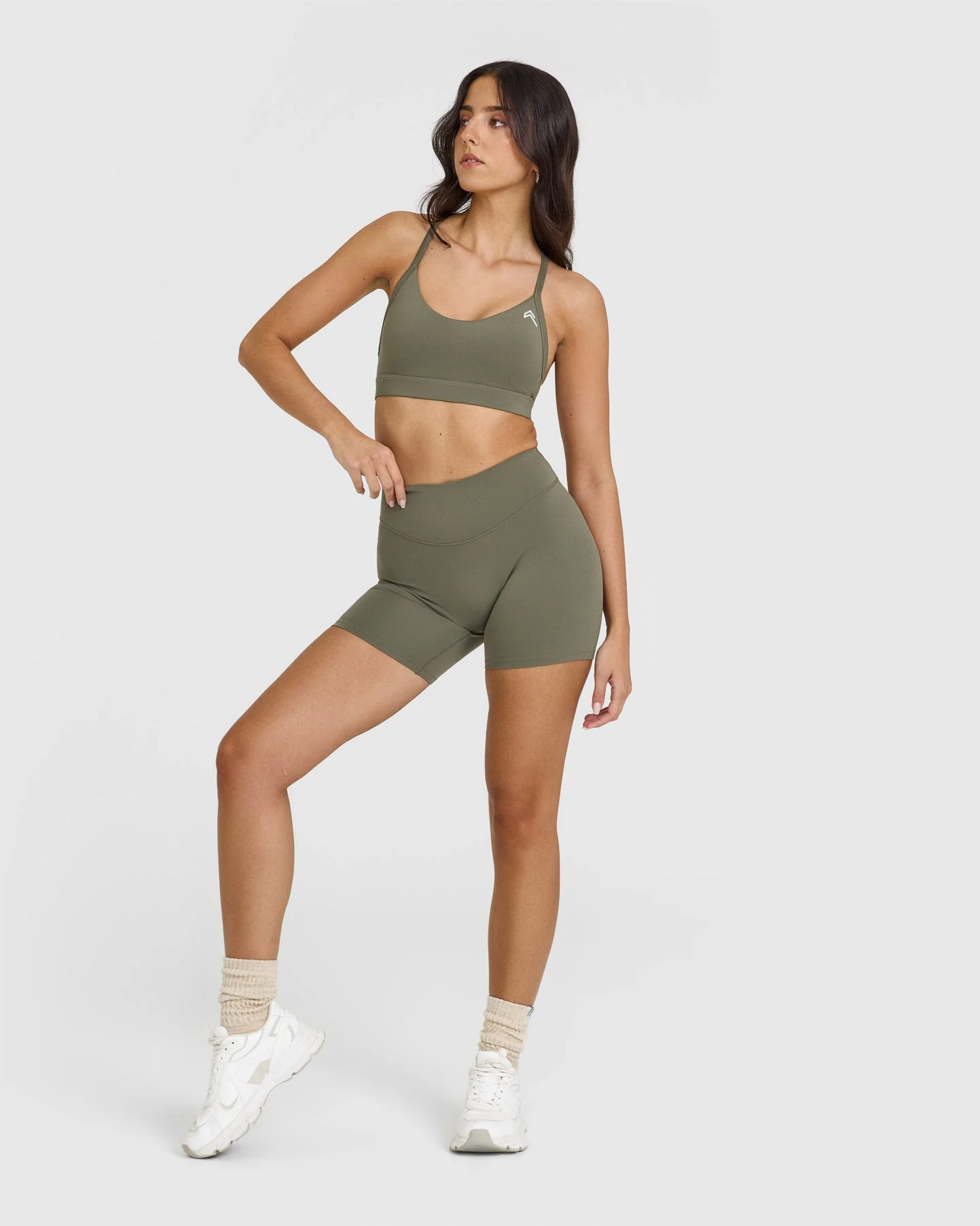 SoftMotion™ Shorts 6" with White Logo | Alpine Green - Image 3