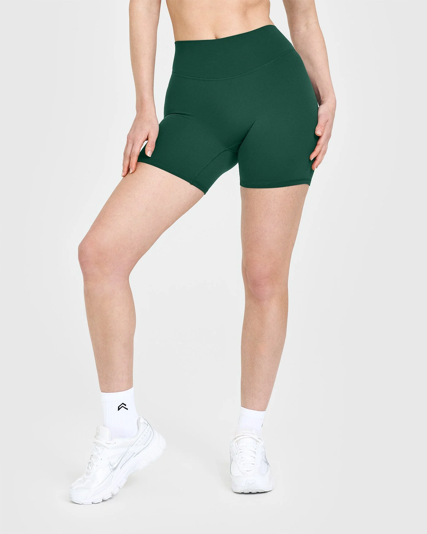 SoftMotion™ Shorts 6" with White Logo | Dark Racing Green - Image 2