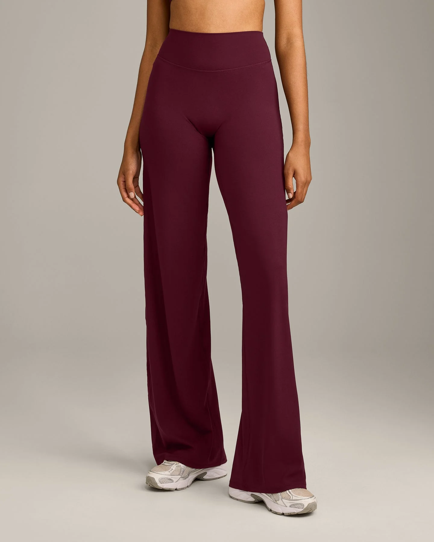 SoftMotion™ Straight Leg Bottoms with Grey Logo | Cherry Lacquer Purple - Image 6