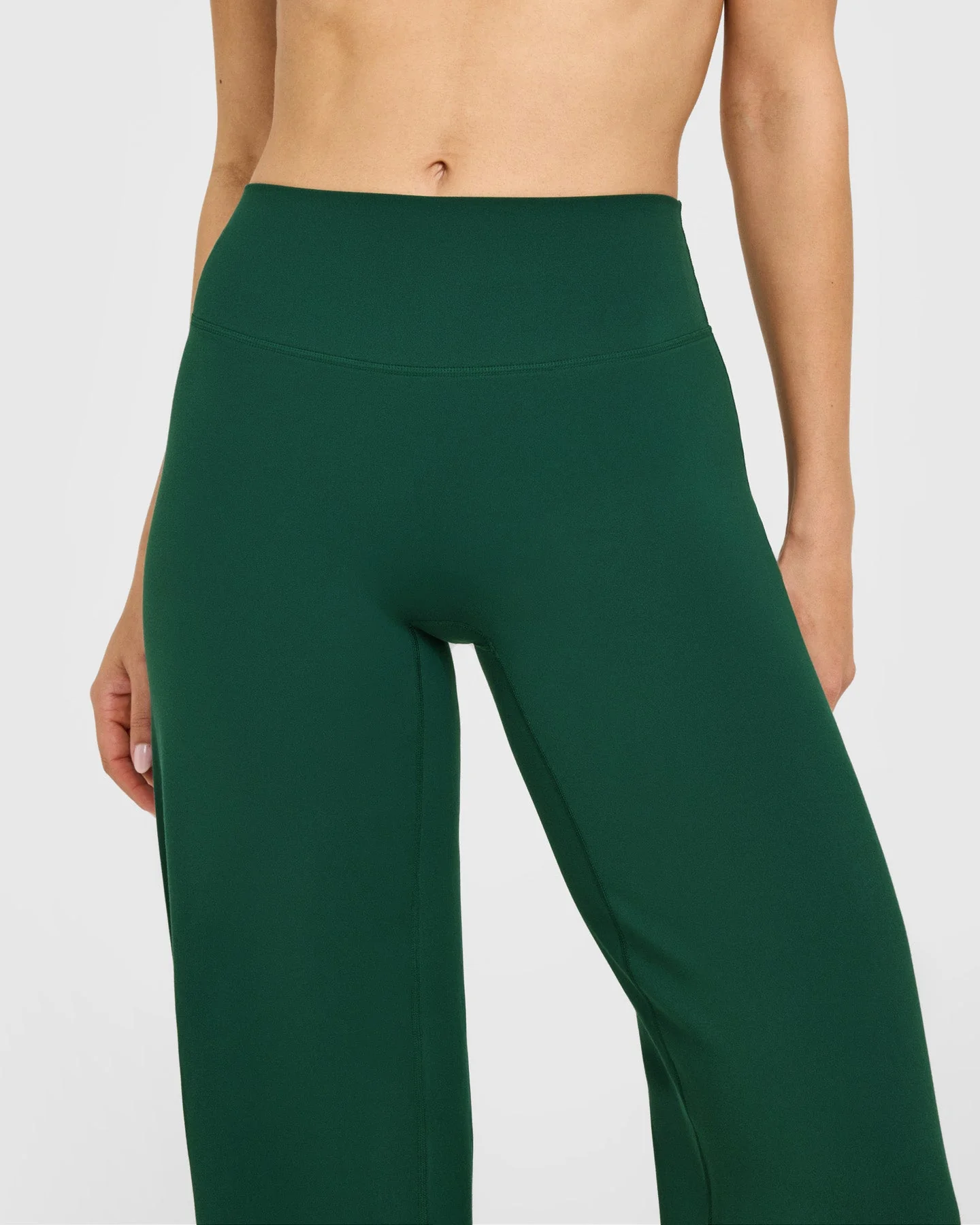 SoftMotion™ Straight Leg Bottoms with White Logo | Dark Racing Green - Image 5