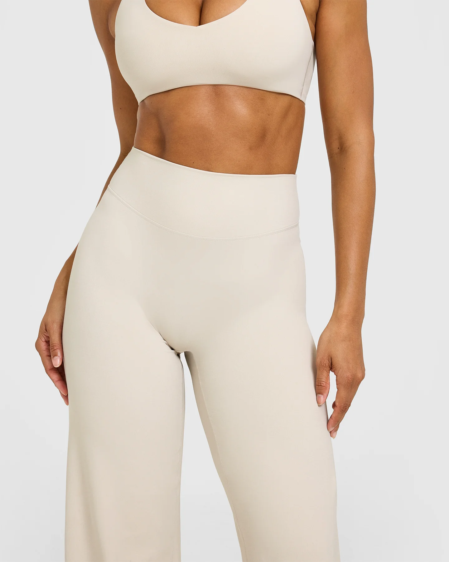 SoftMotion™ Straight Leg Bottoms with White Logo | Sand - Image 6