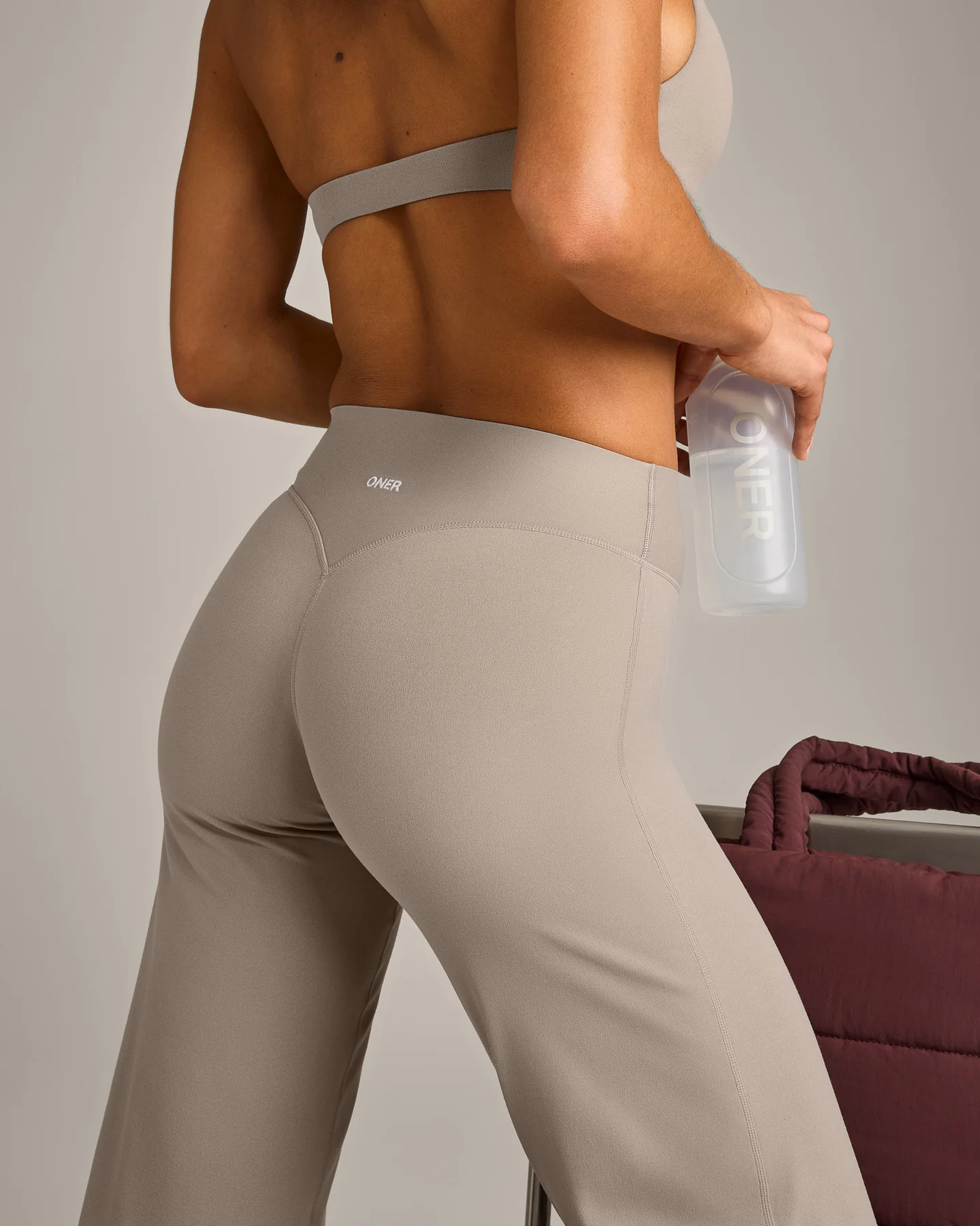 SoftMotion™ Straight Leg Bottoms with White Logo | Warm Sand - Image 5