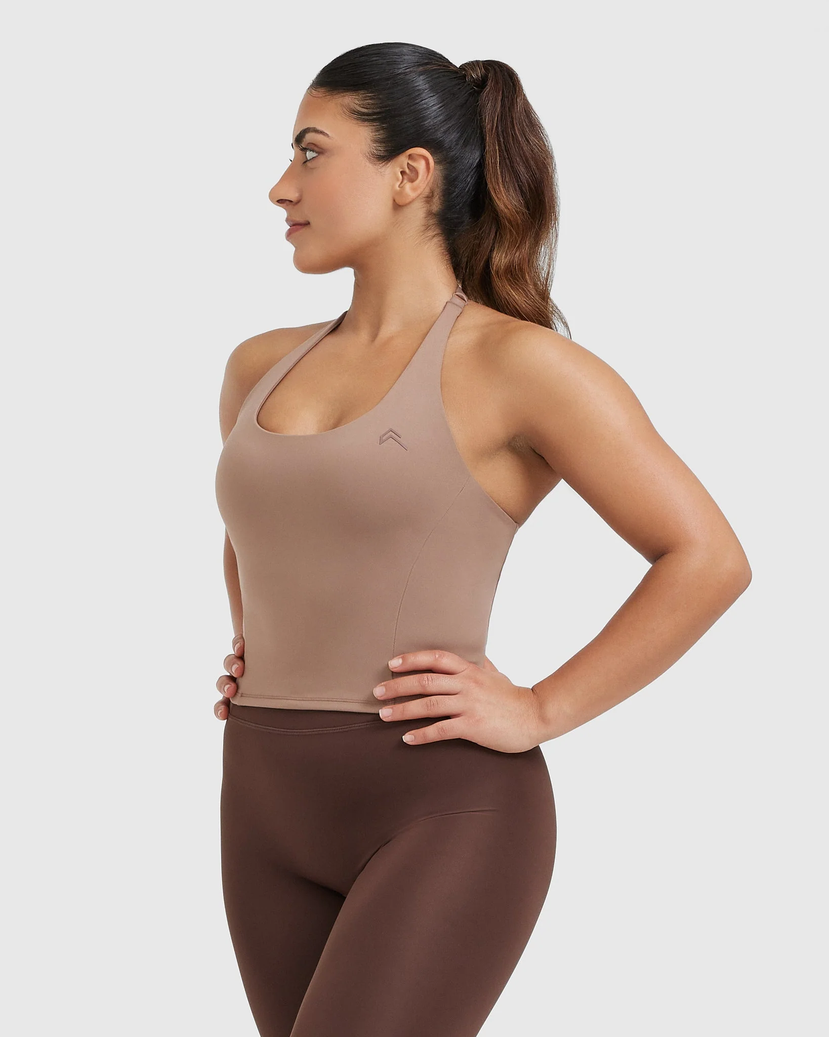 Timeless Halter Neck Mid Vest | Deep Walnut - Image 3