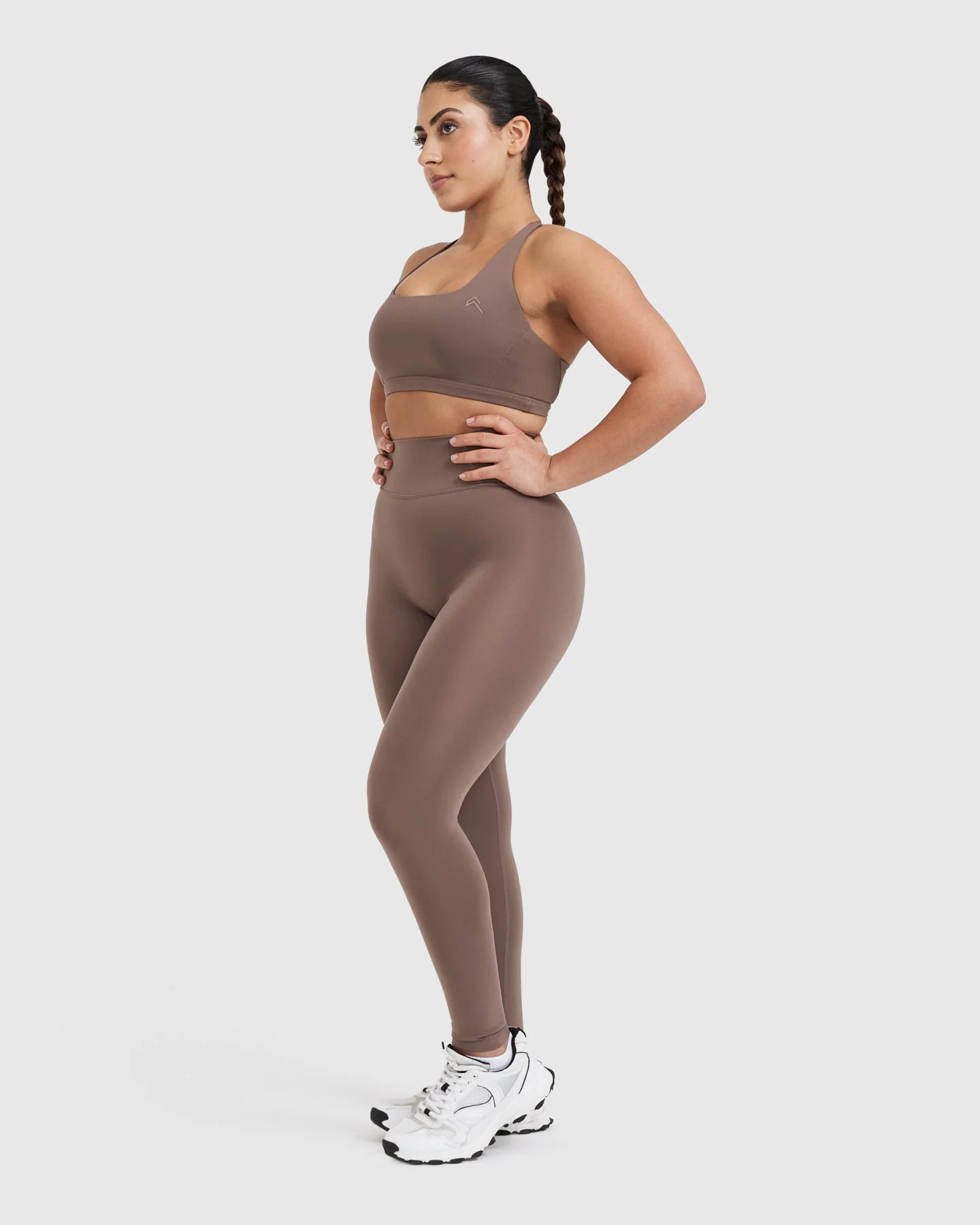 Timeless High Waisted Leggings | Cool Brown - Image 3