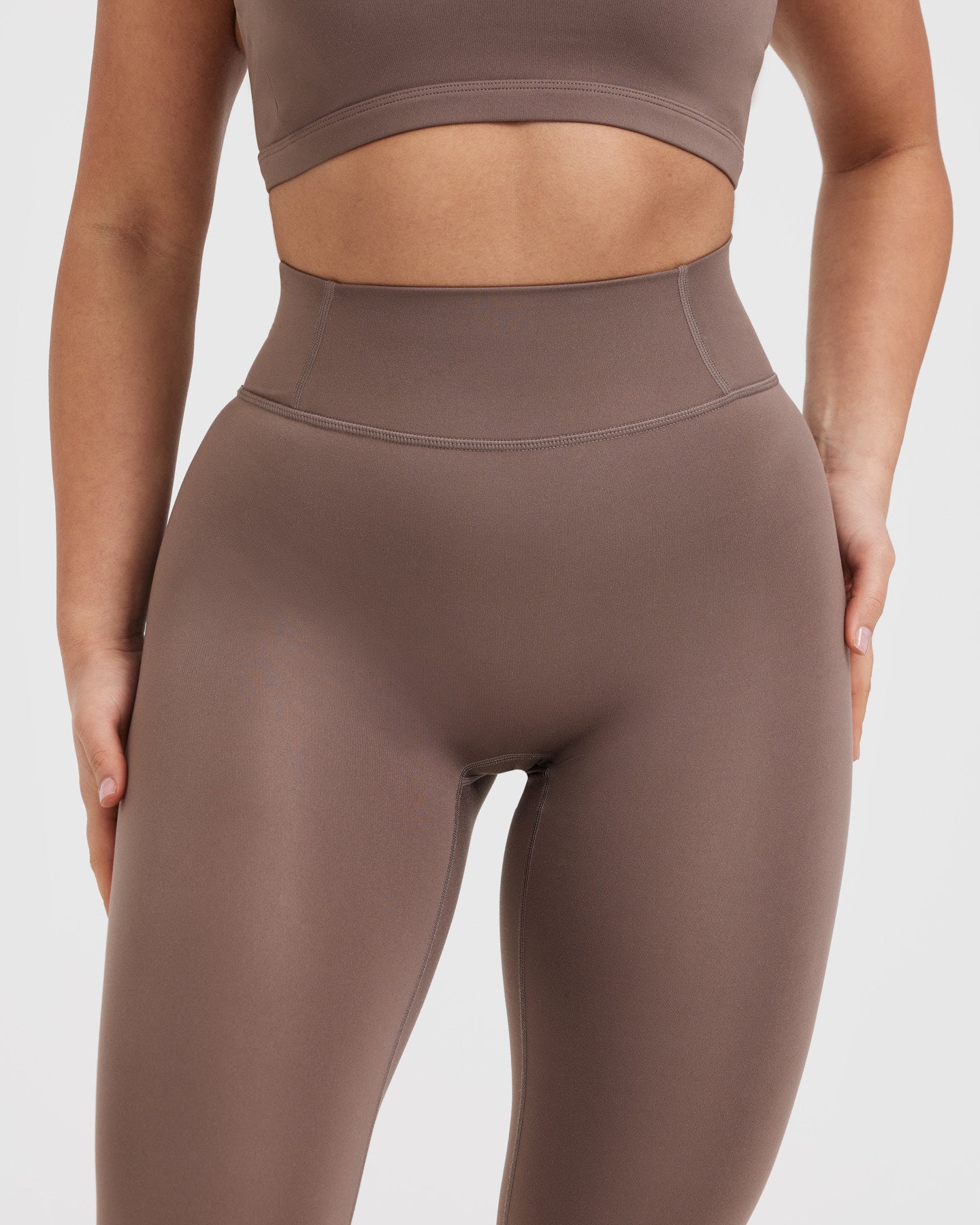 Timeless High Waisted Leggings | Cool Brown - Image 4