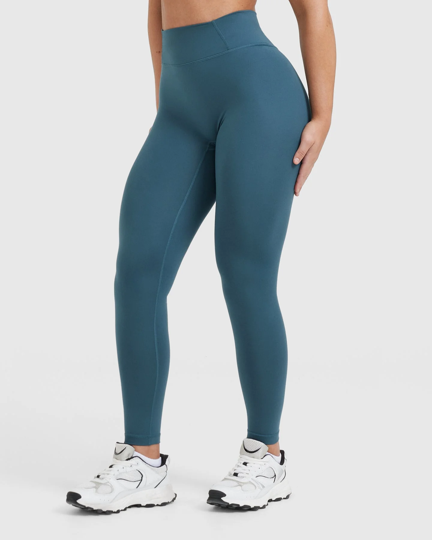 Timeless High Waisted Leggings | Lake Blue - Image 3