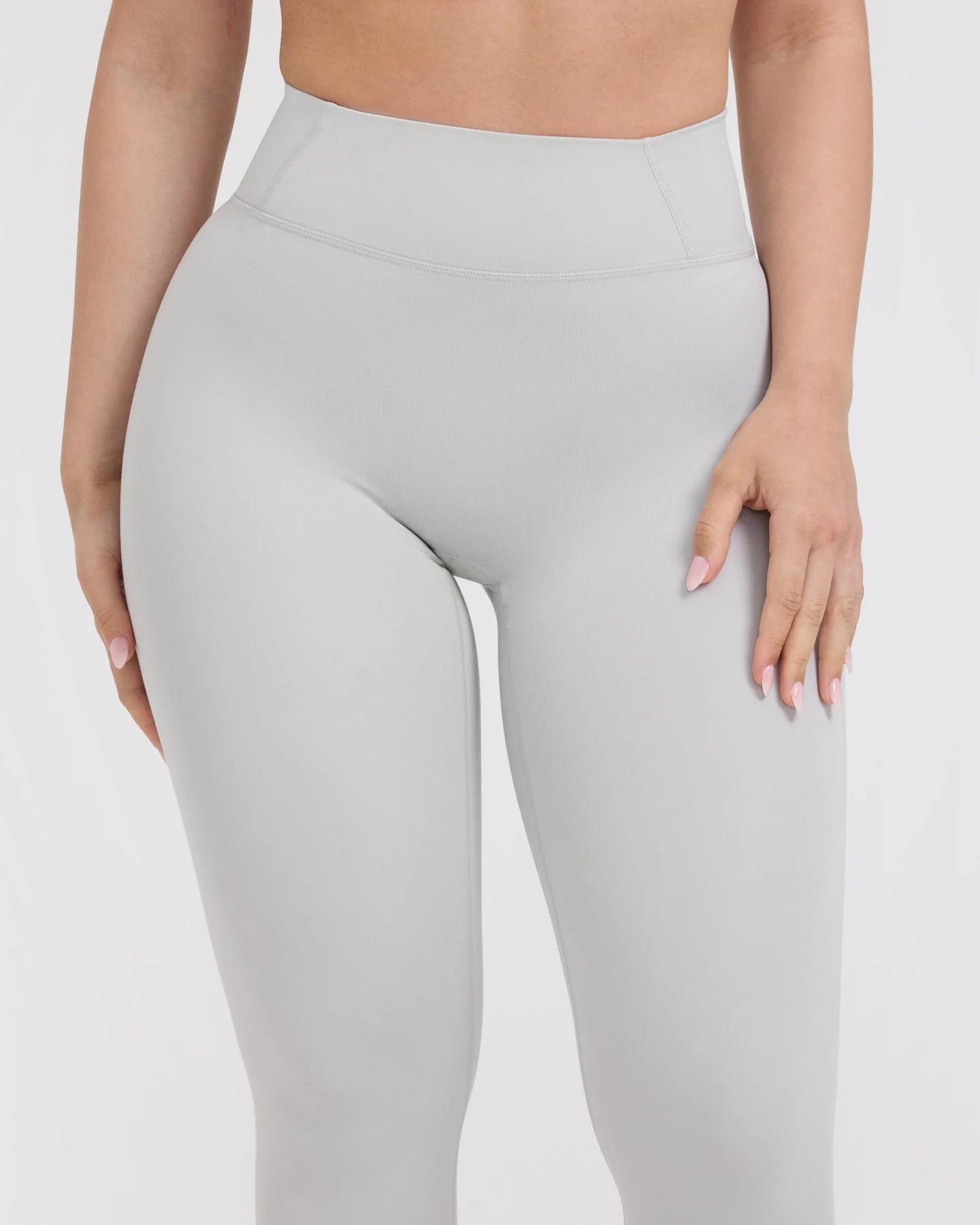 Timeless High Waisted Leggings | Light Grey - Image 4