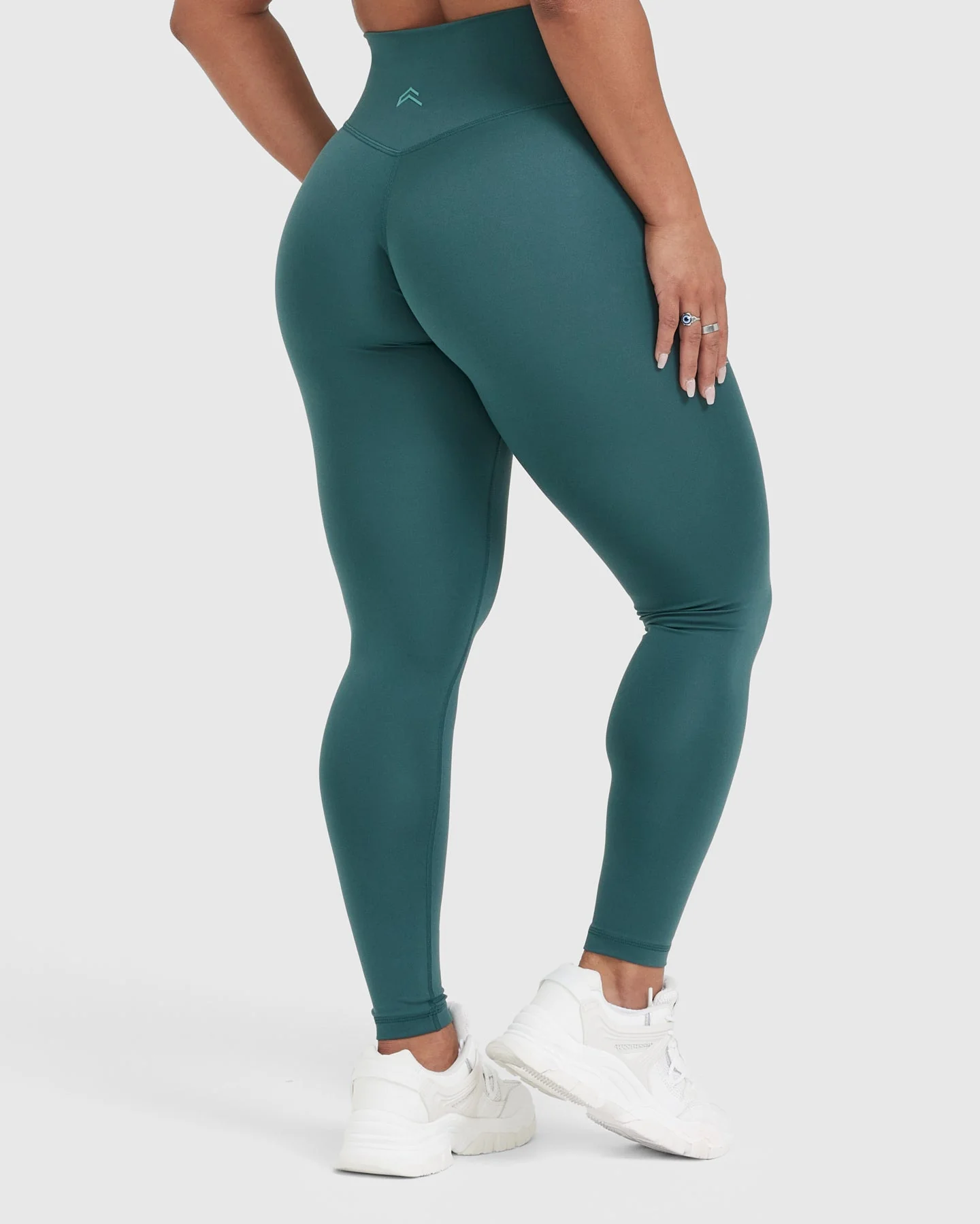 Timeless High Waisted Leggings | Marine Teal - Image 2