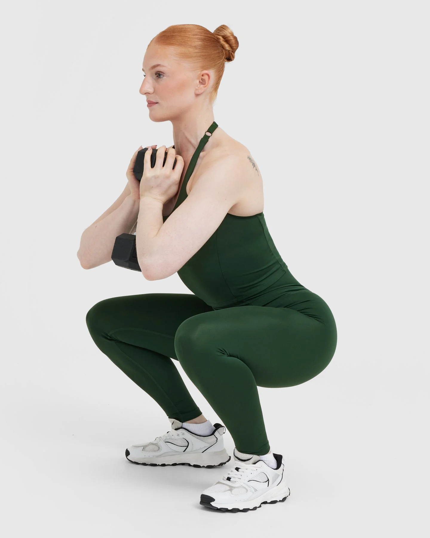 Timeless High Waisted Leggings | Pine Green - Image 6