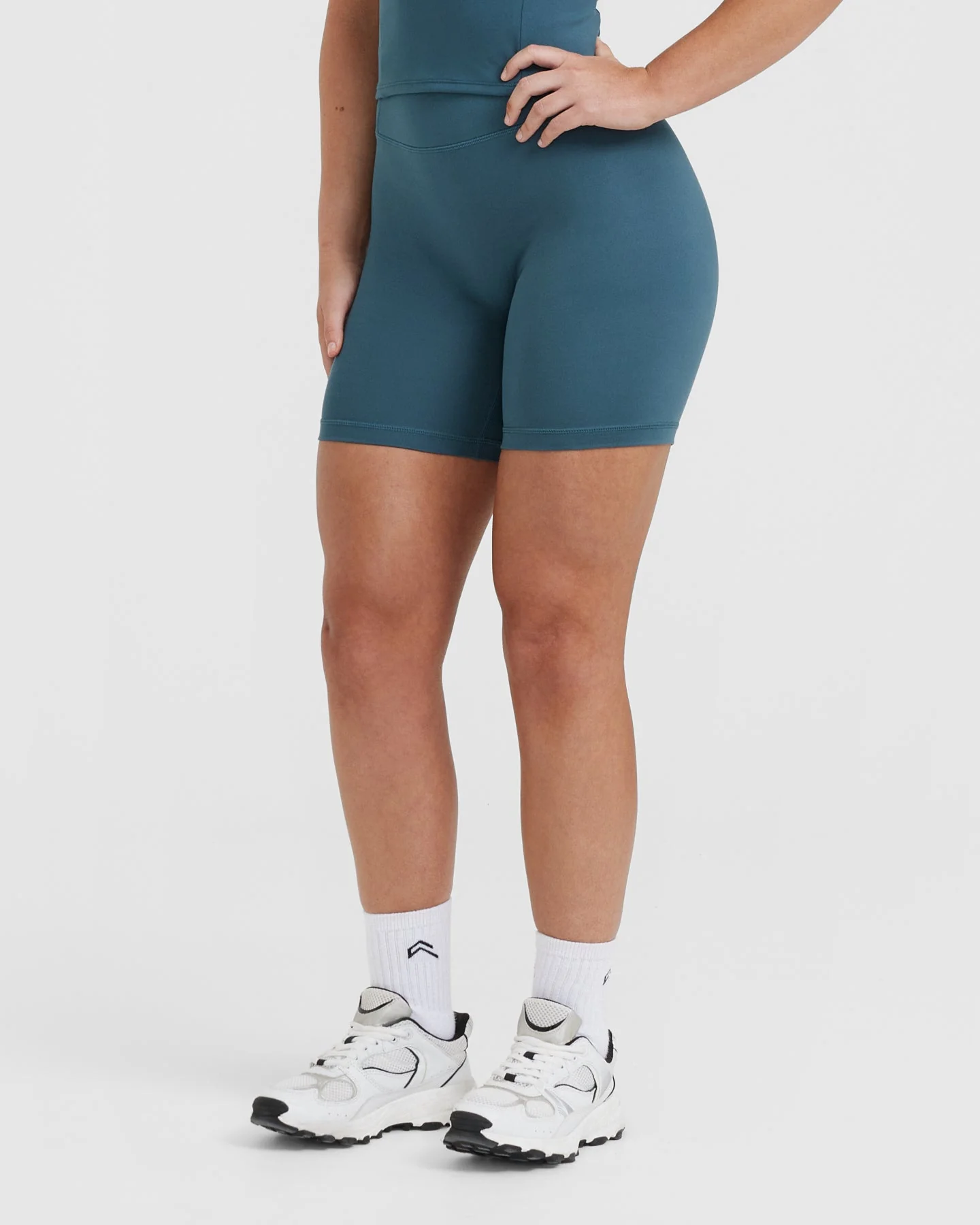 Timeless High Waisted Shorts 6" | Lake Blue - Image 3