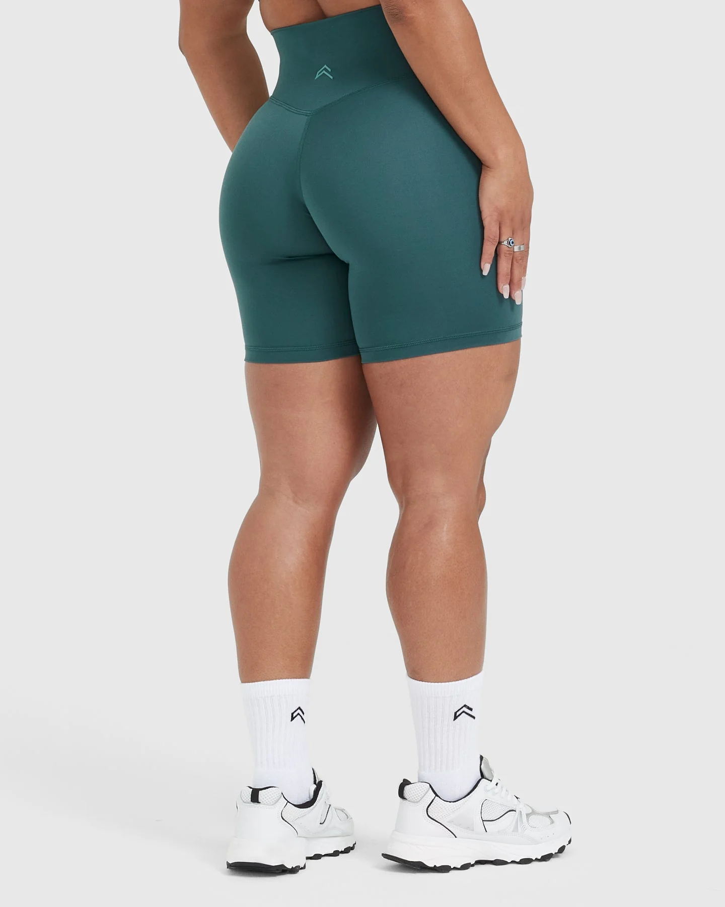 Timeless High Waisted Shorts 6" | Marine Teal - Image 2
