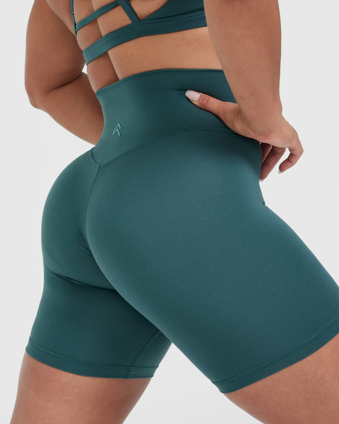 Timeless High Waisted Shorts 6" | Marine Teal - Image 5