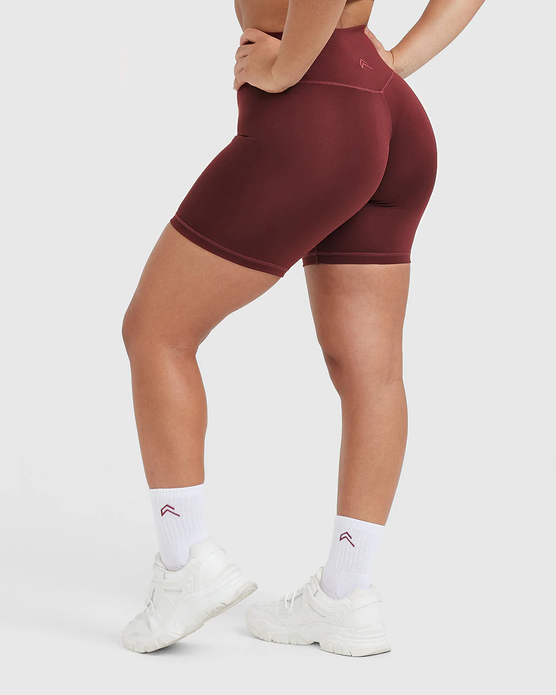 Timeless High Waisted Shorts 6" | Mulled Wine - Image 2